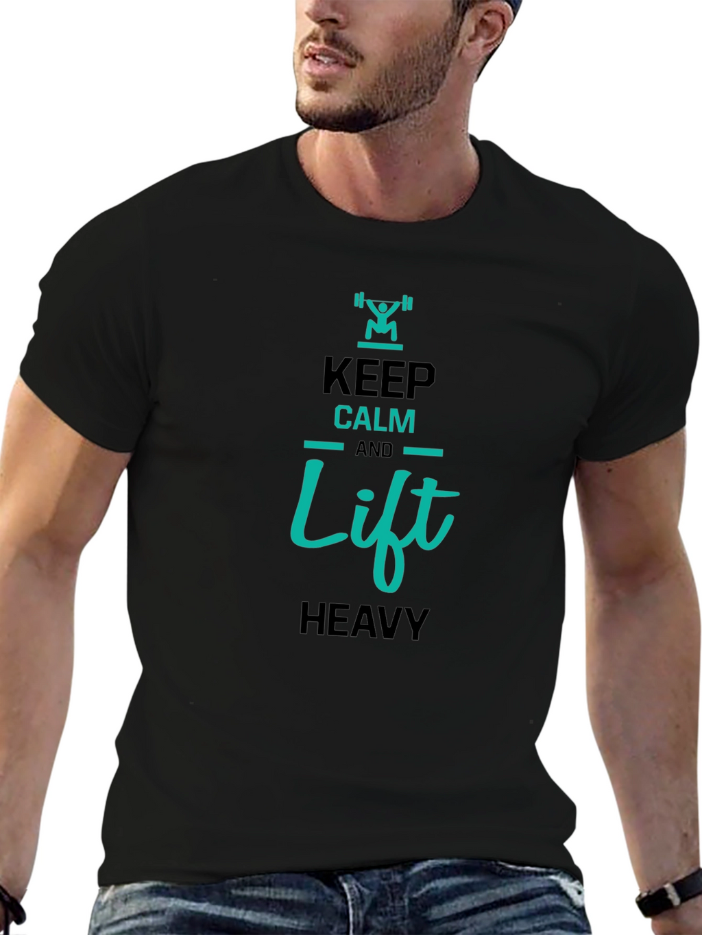 Keep Calm and Lift Heavy Graphic T-Shirt