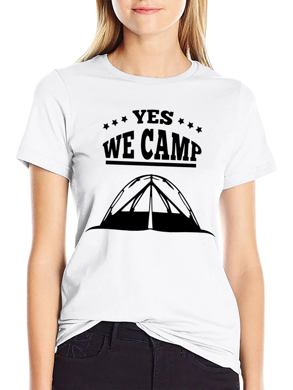 Yes We Camp Black T-Shirt