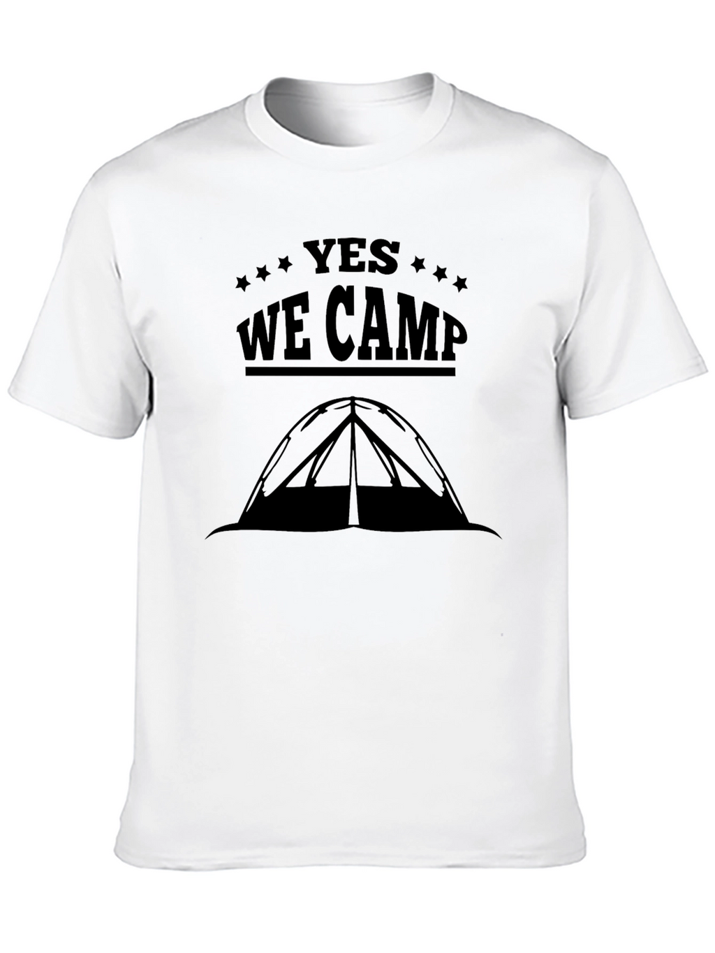 Yes We Camp Black T-Shirt