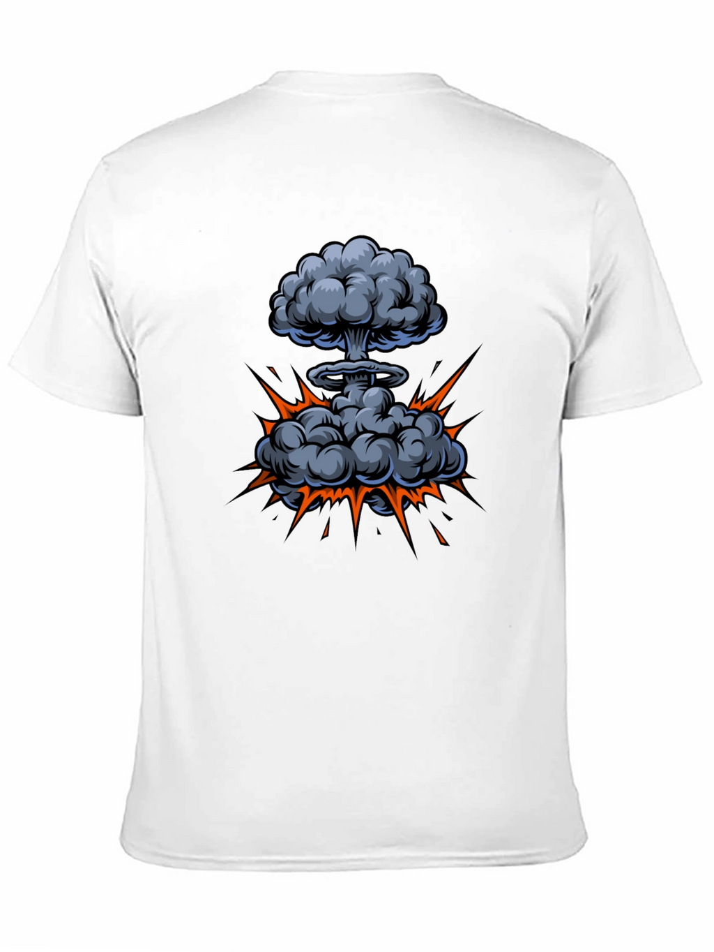 Atomic Explosion Graphic Tee - Black Cotton Shirt