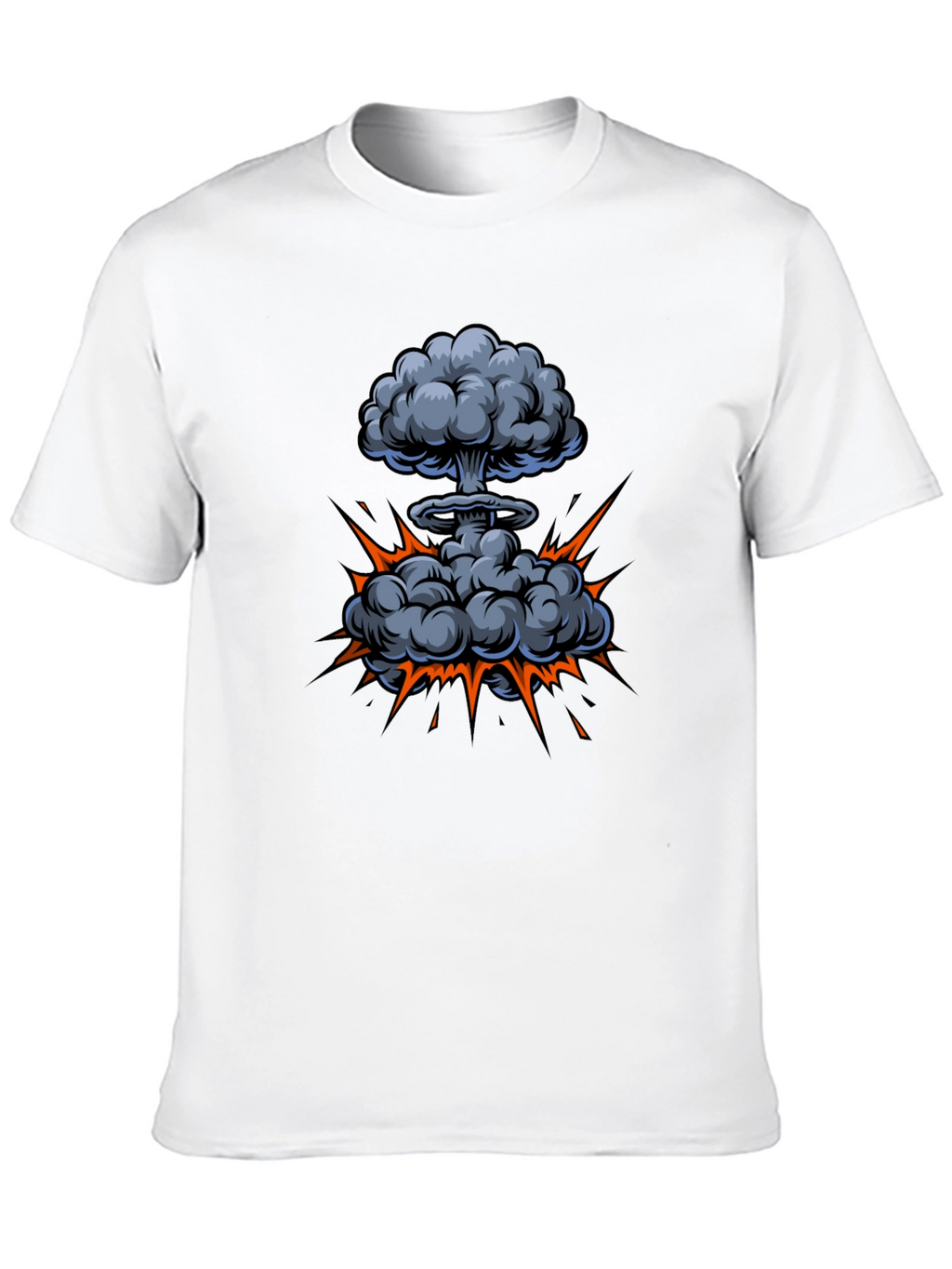Atomic Explosion Graphic Tee - Black Cotton Shirt