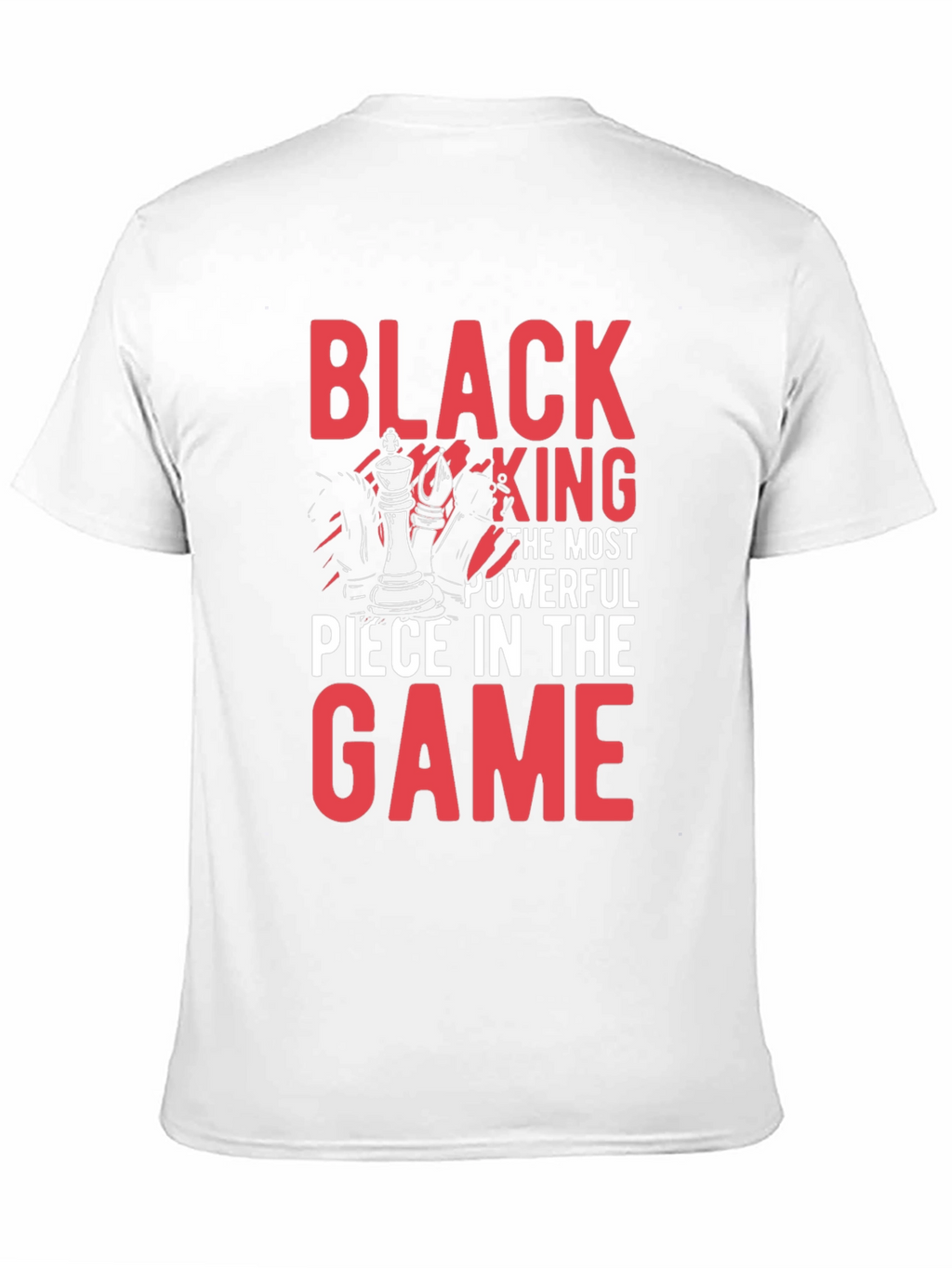 Black King Chess Piece Graphic T-Shirt