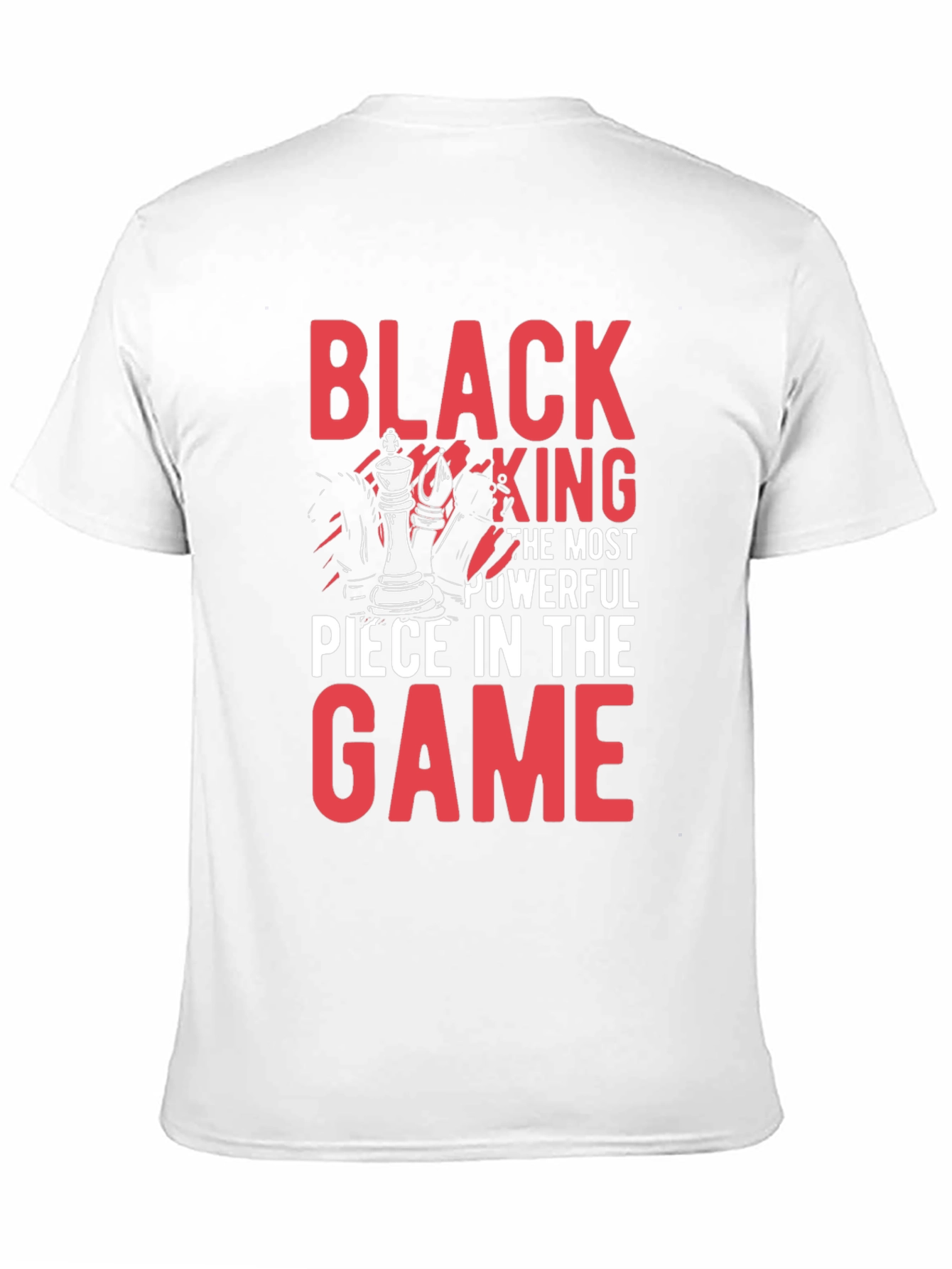 Black King Chess Piece Graphic T-Shirt