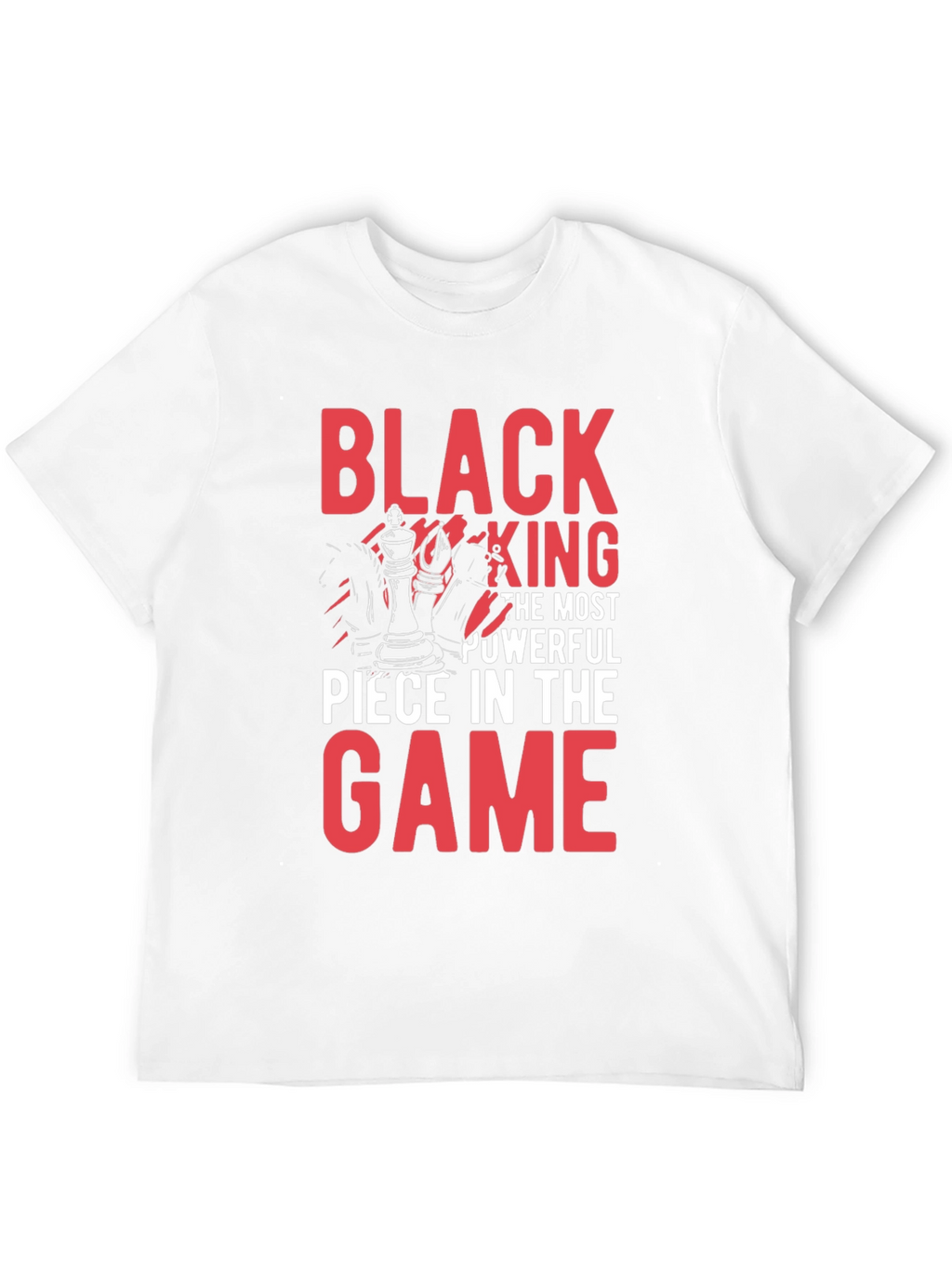 Black King Chess Piece Graphic T-Shirt