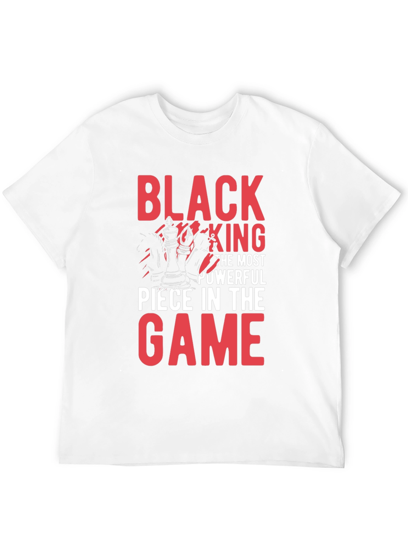 Black King Chess Piece Graphic T-Shirt