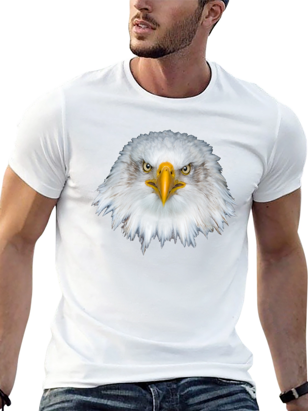 Bald Eagle Graphic Tee - Patriotic Style