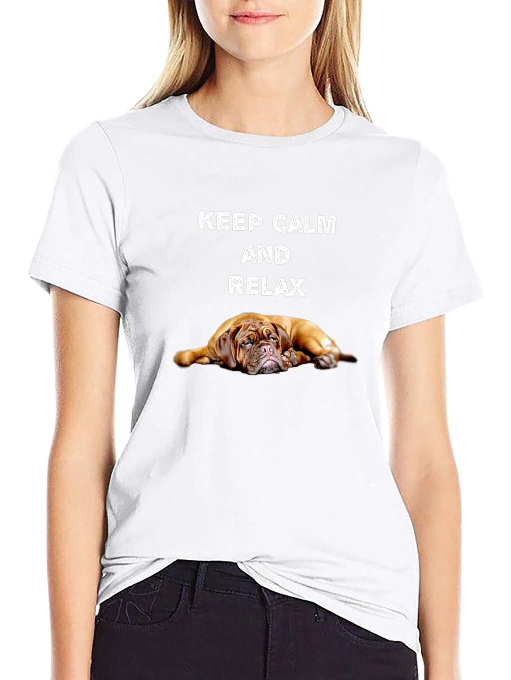 Keep Calm Relax Dog T-Shirt - Relaxed Fit