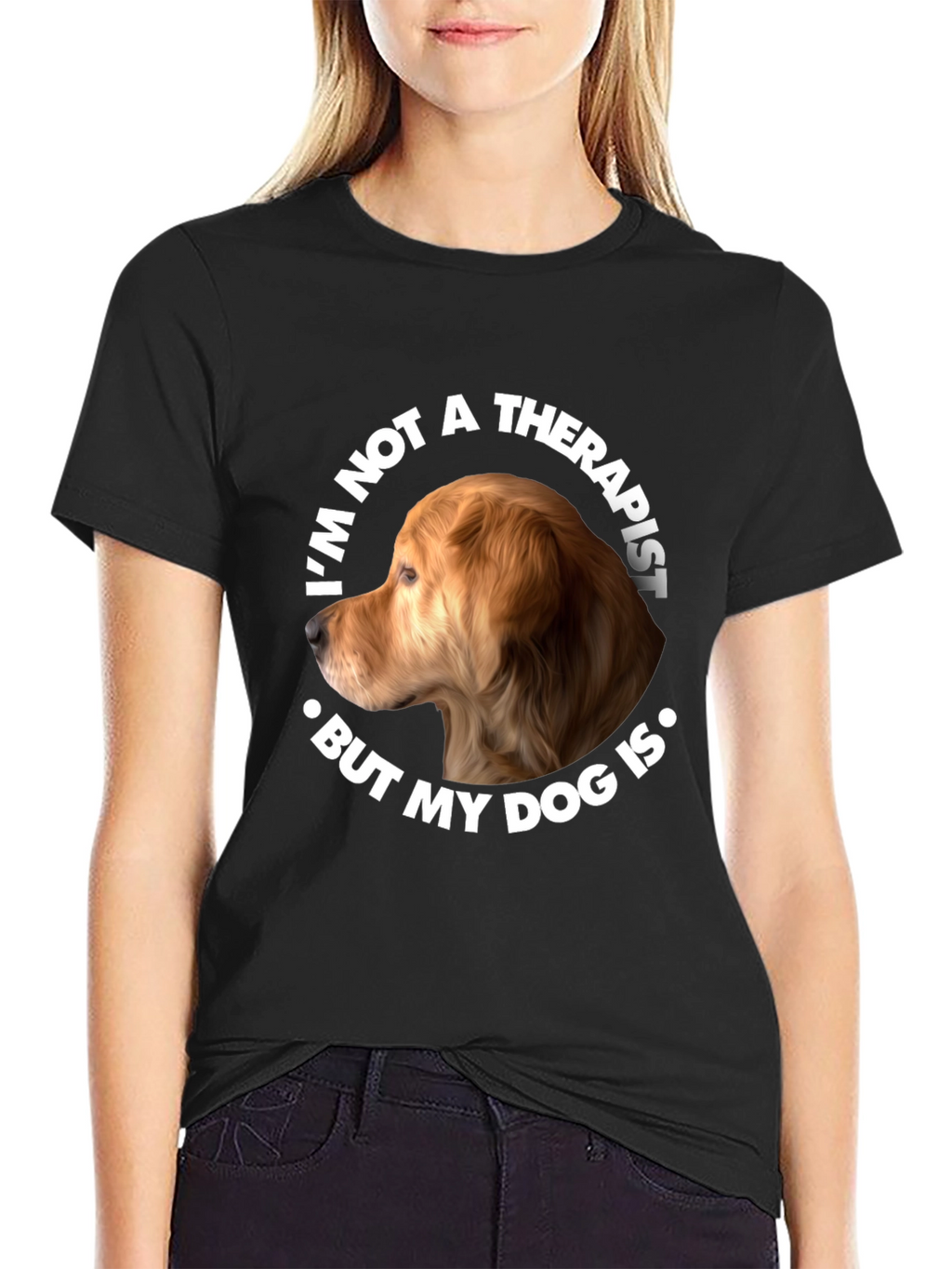 Dog Therapist Graphic T-Shirt - Funny Dog Lover Tee