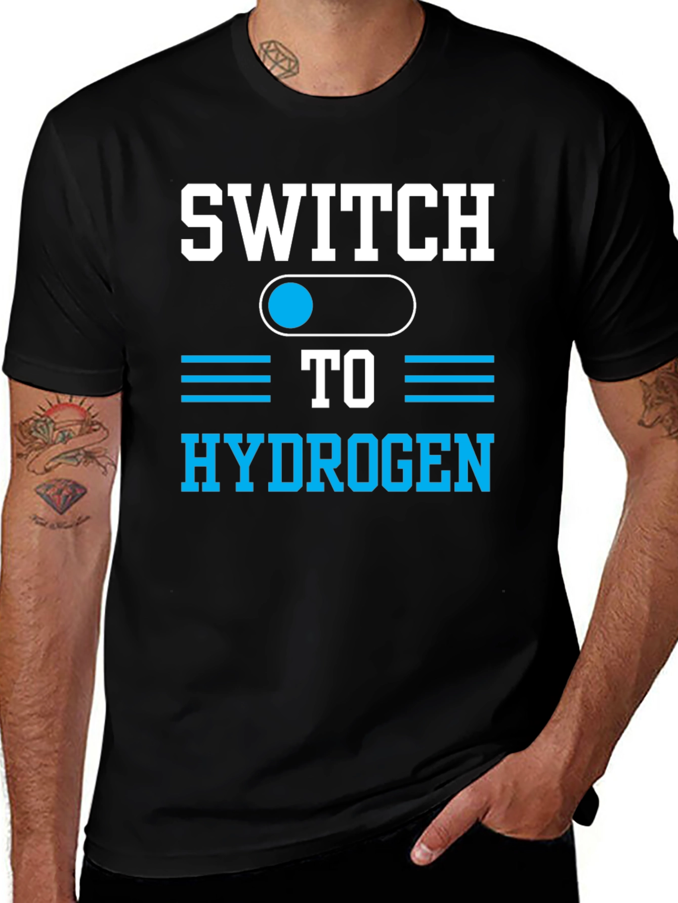Switch to Hydrogen Graphic Tee - Eco-Friendly T-Shirt