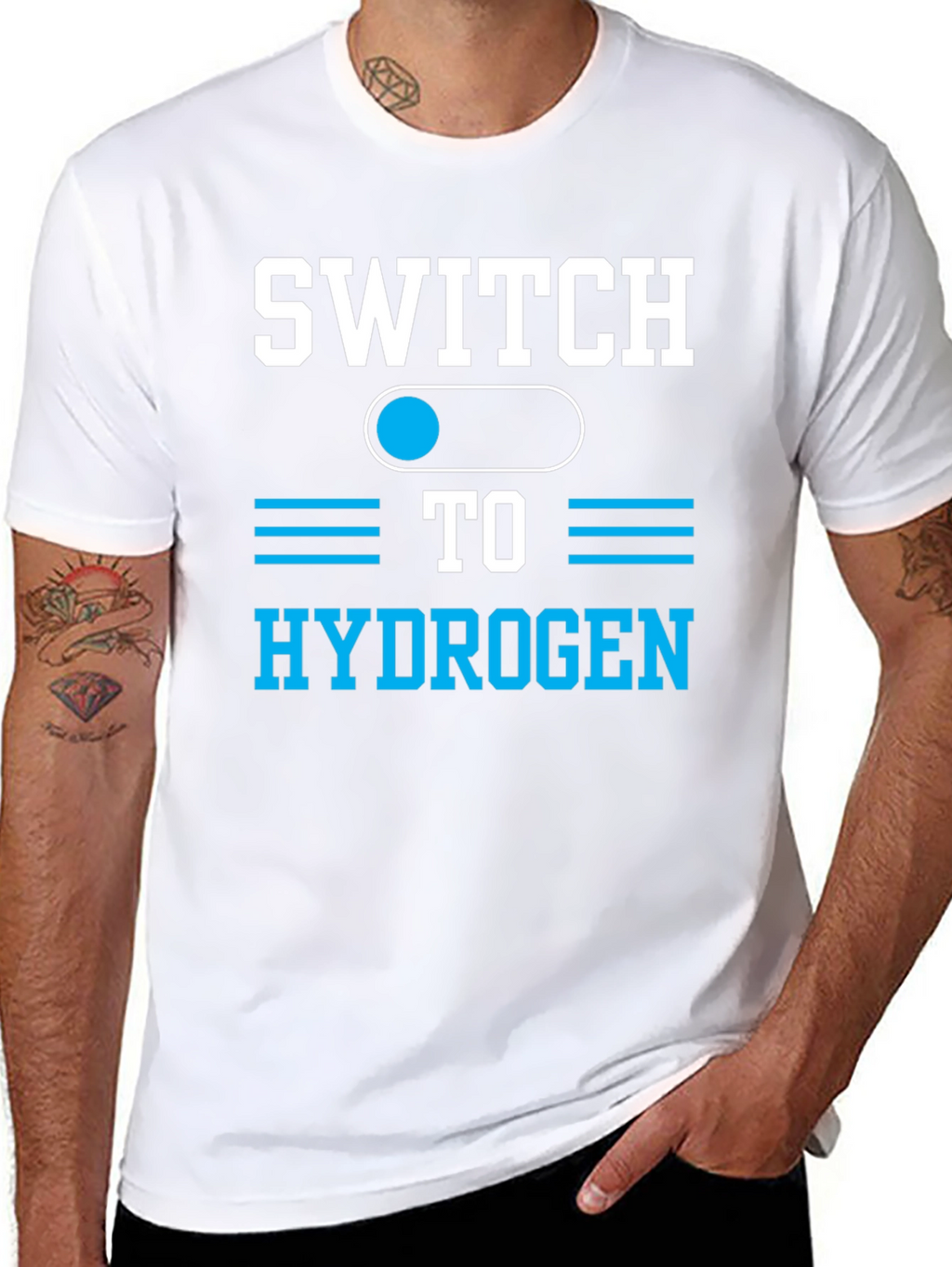 Switch to Hydrogen Graphic Tee - Eco-Friendly T-Shirt