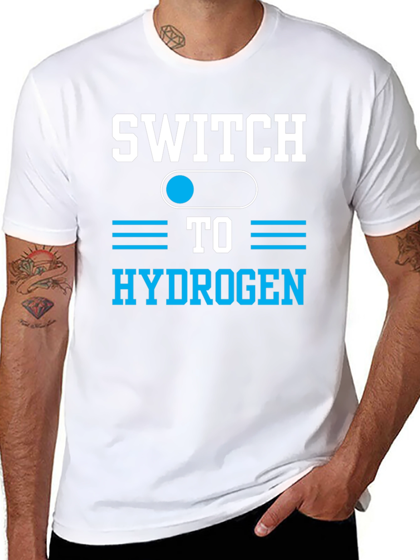 Switch to Hydrogen Graphic Tee - Eco-Friendly T-Shirt