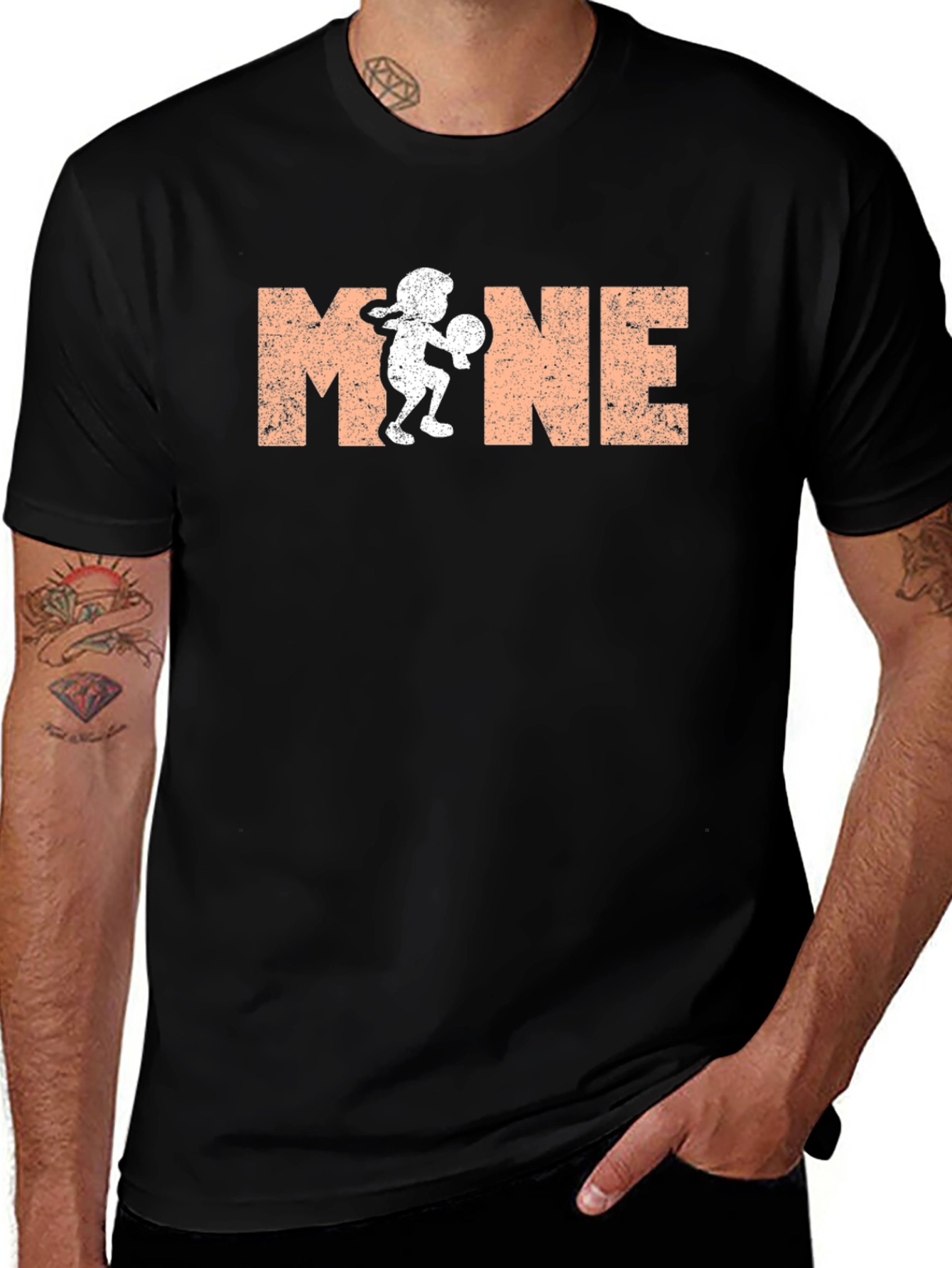 Mine Pickleball Graphic Tee - Unisex Black T-Shirt