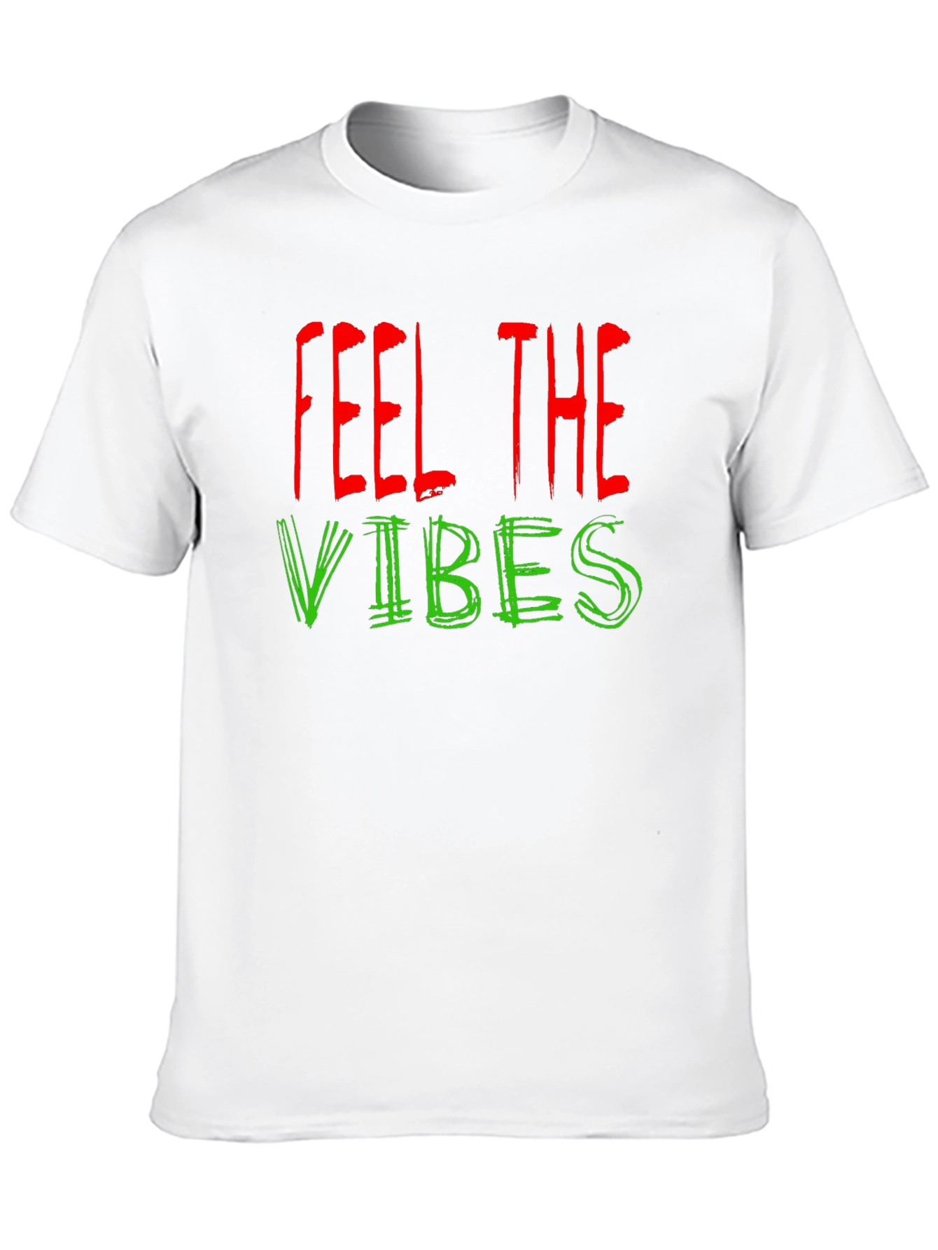 Feel the Vibes Graphic T-Shirt - Black