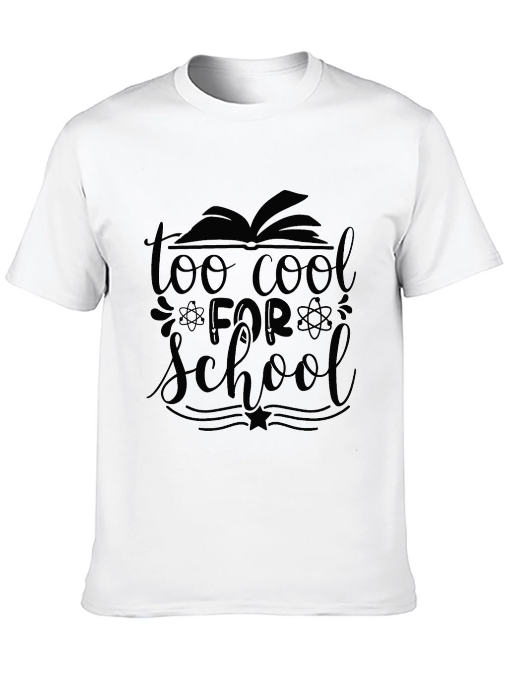 Too Cool For School Black T-Shirt