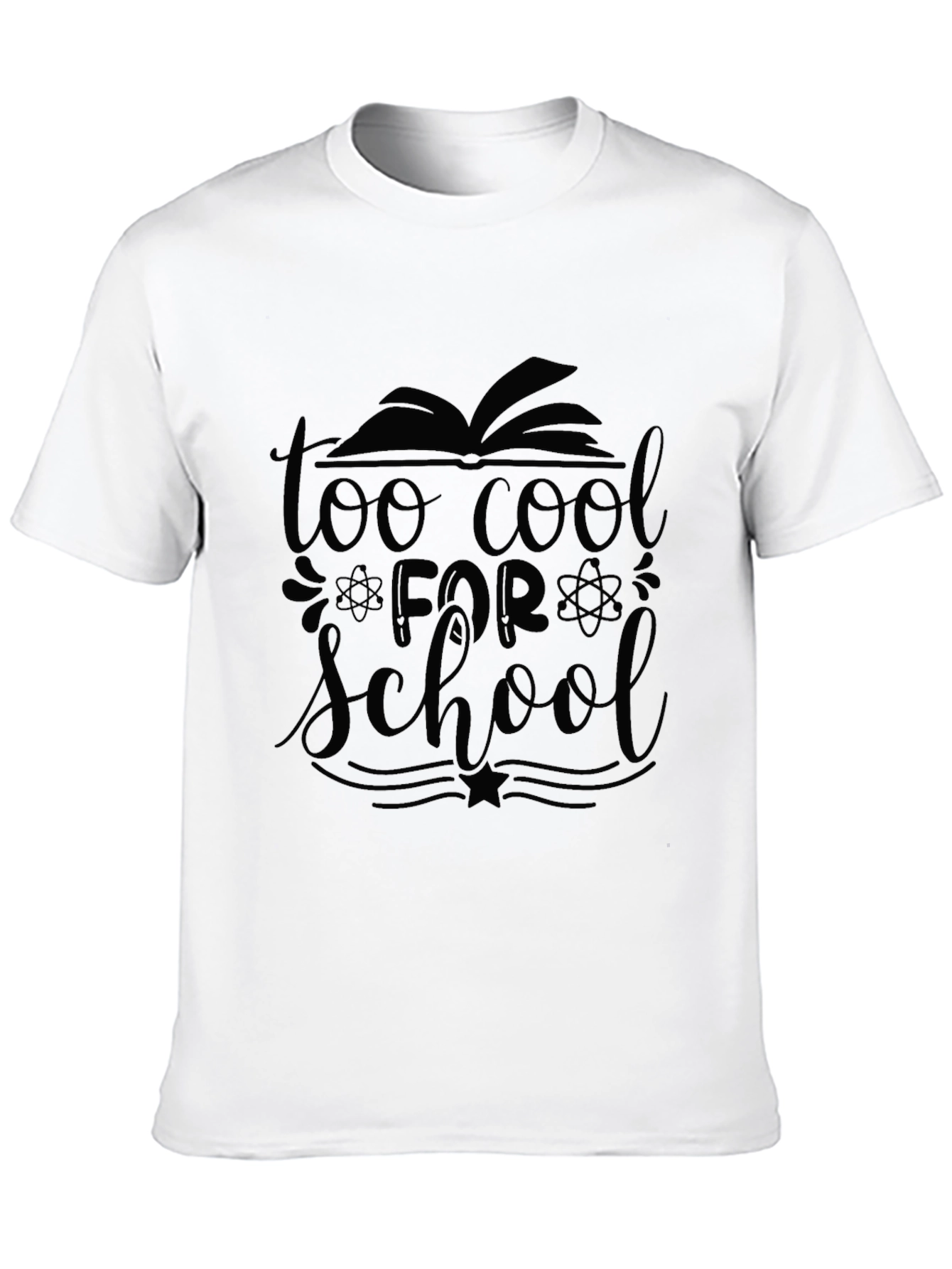 Too Cool For School Black T-Shirt