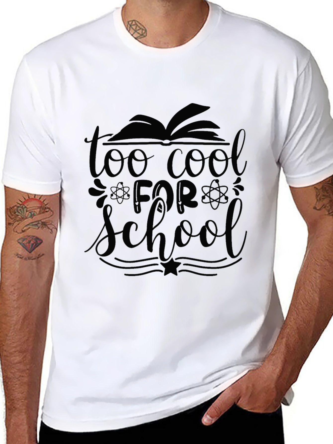 Too Cool For School Black T-Shirt