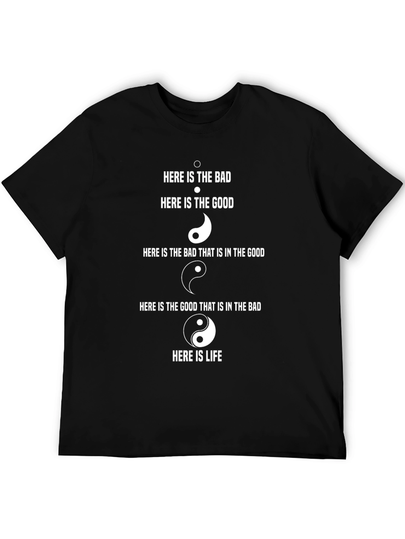Yin Yang Philosophy T-Shirt - Good and Bad Graphic Tee