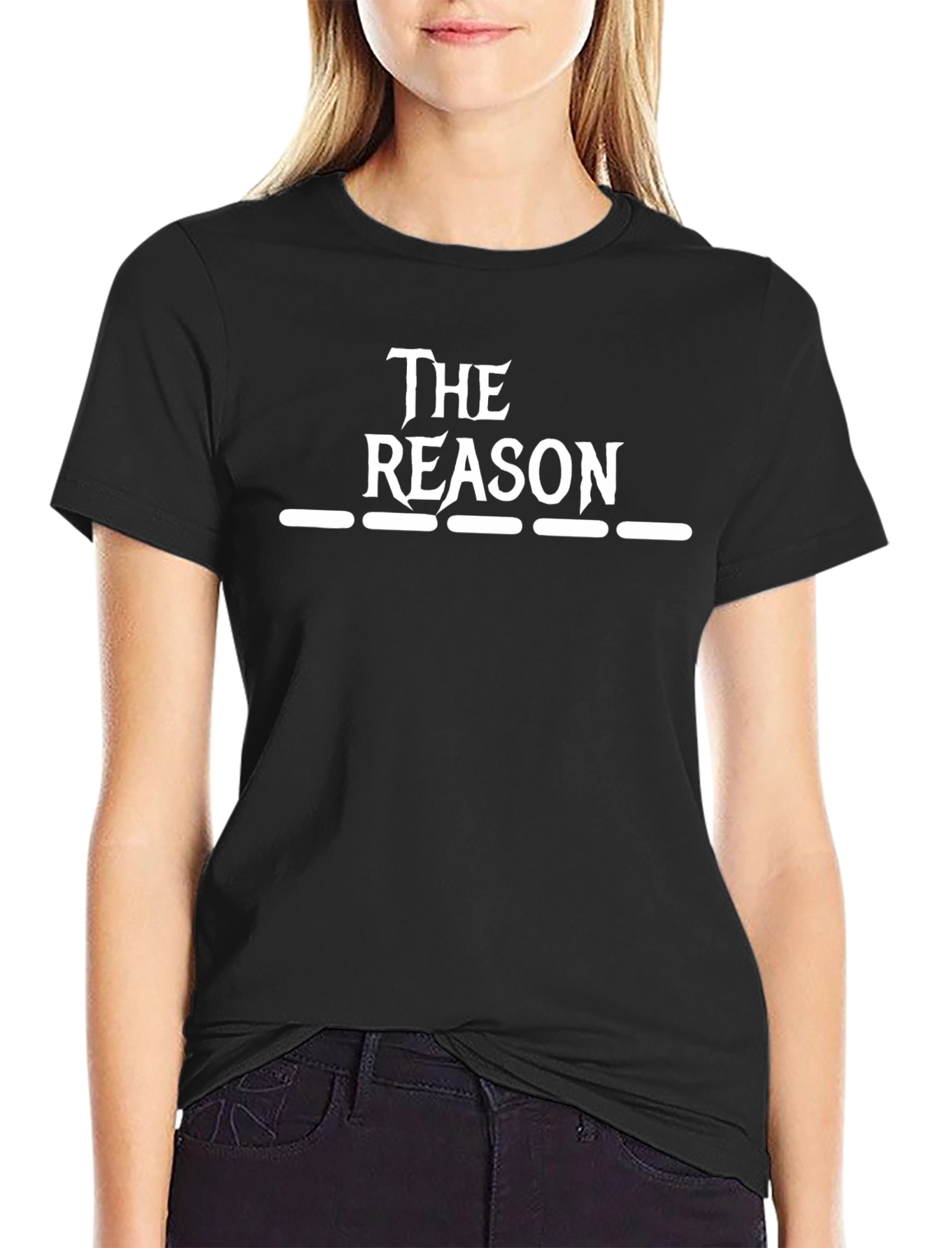 The Reason Graphic T-Shirt - Black Crew Neck Tee