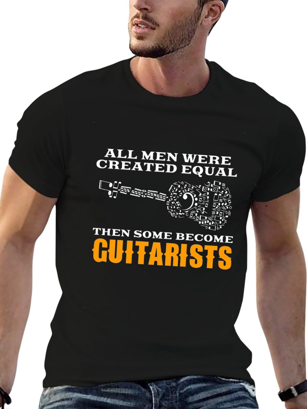 Guitarist T-Shirt: All Men Created Equal