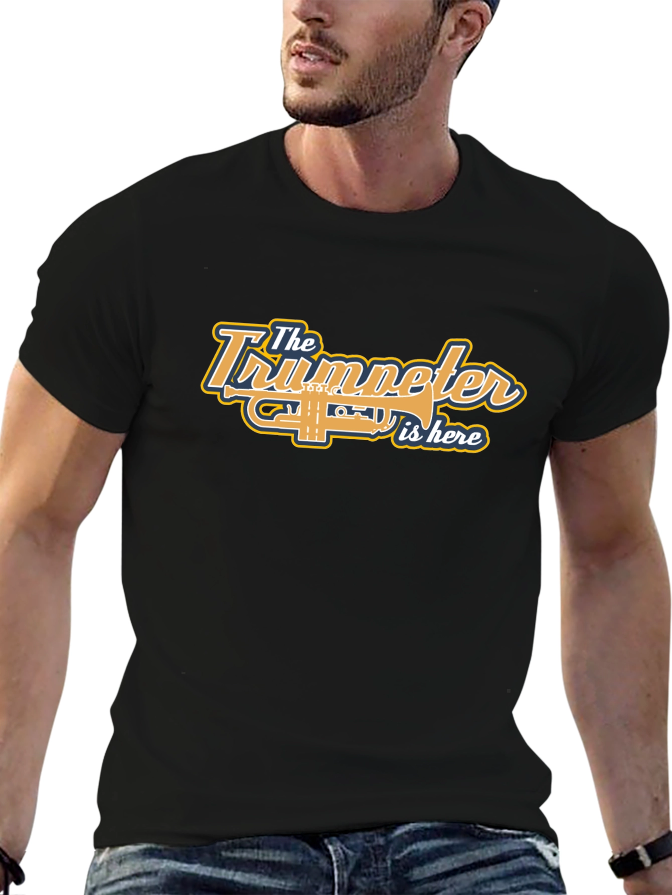 Trumpeter Music T-Shirt - Band Instrument Tee