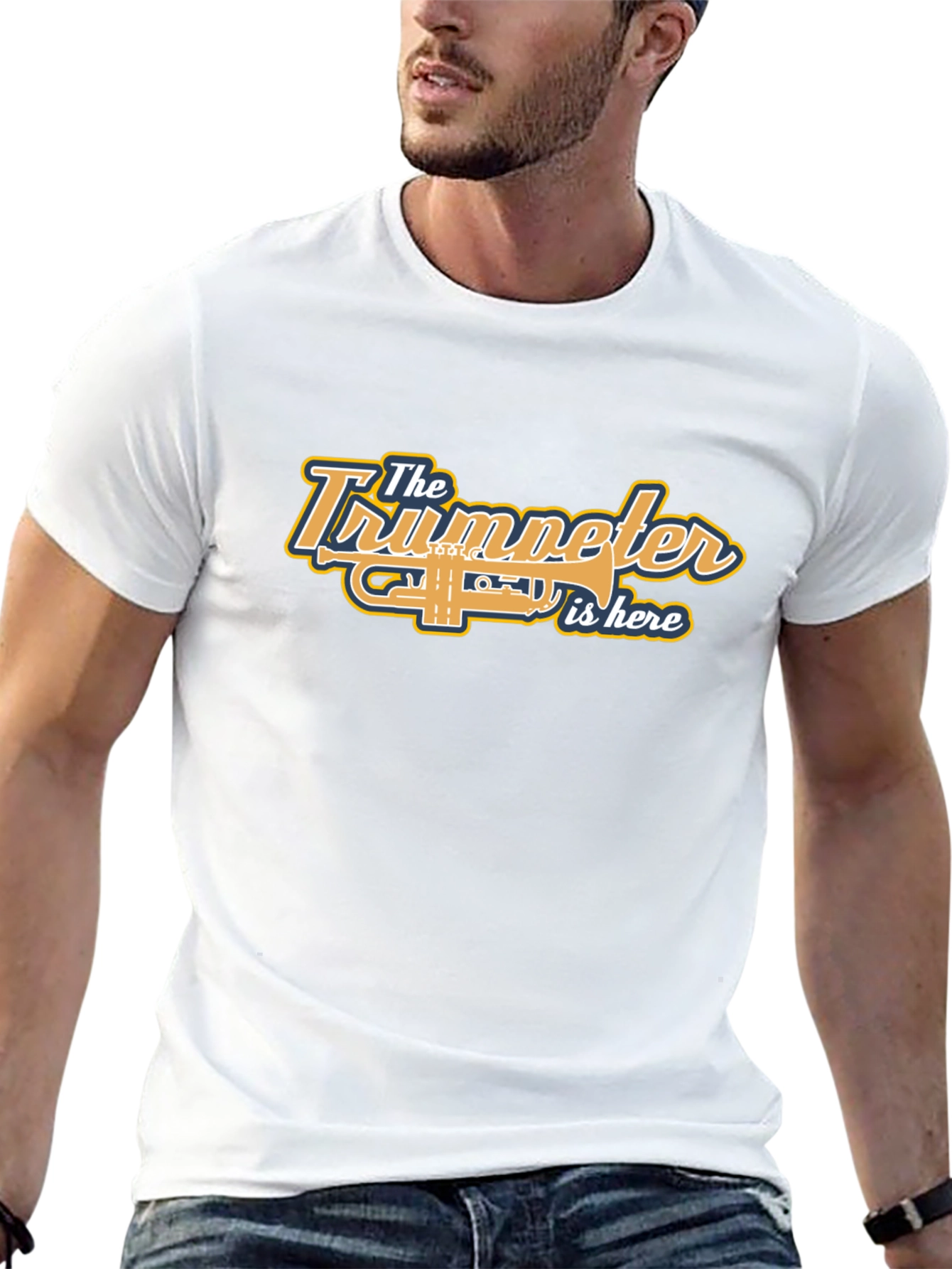 Trumpeter Music T-Shirt - Band Instrument Tee