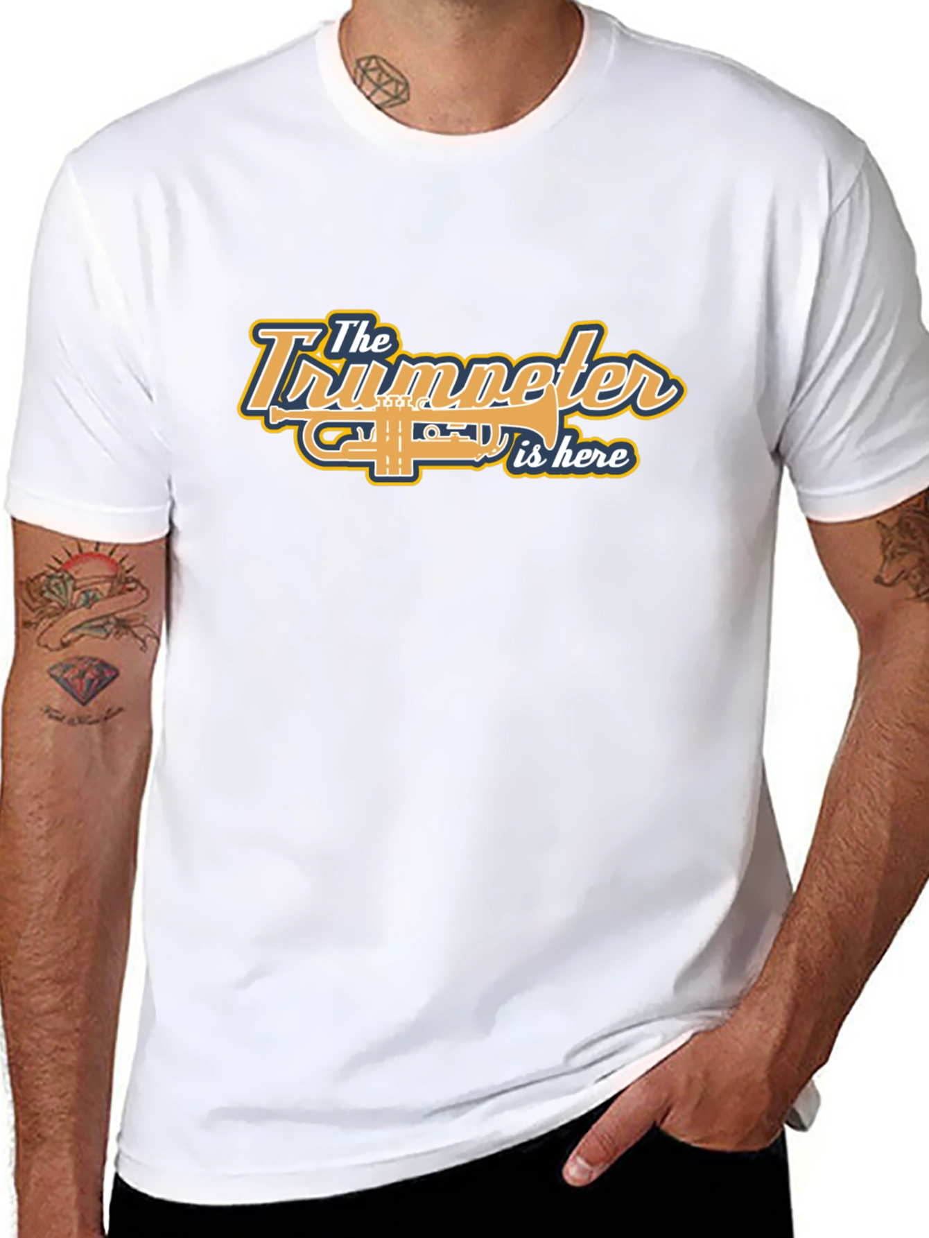 Trumpeter Music T-Shirt - Band Instrument Tee