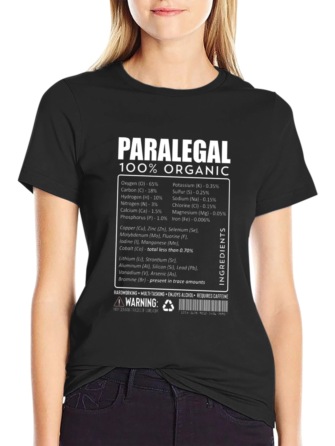 Paralegal 100% Organic T-Shirt - Funny Legal Assistant Tee