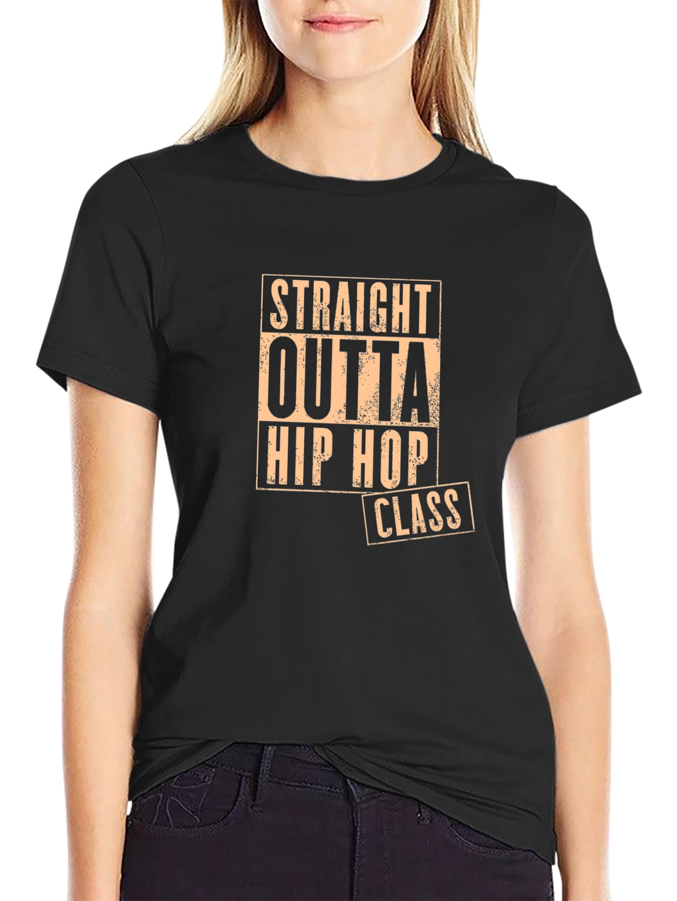 Straight Outta Hip Hop Class T-Shirt - Cool Graphic Tee