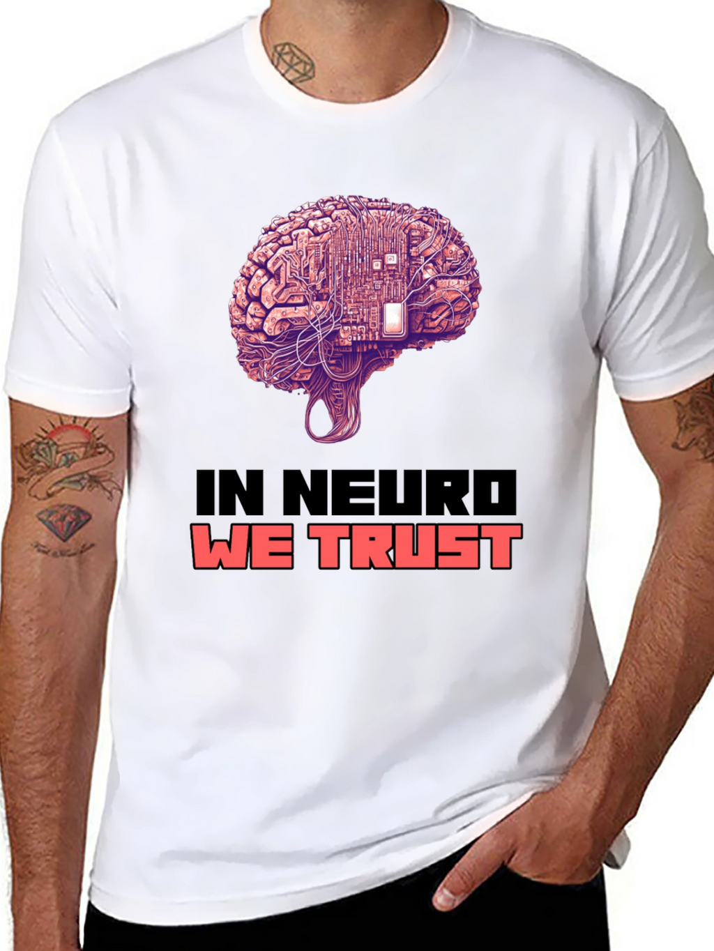 In Neuro We Trust Brain Circuit T-Shirt