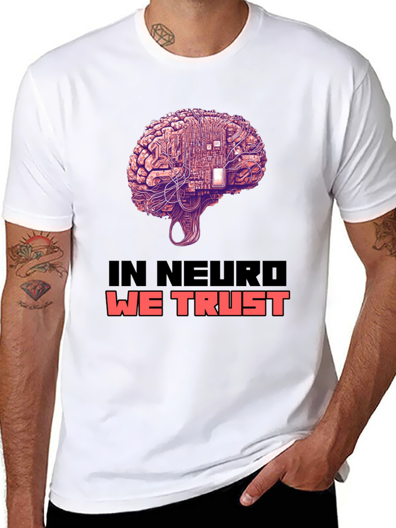 In Neuro We Trust Brain Circuit T-Shirt