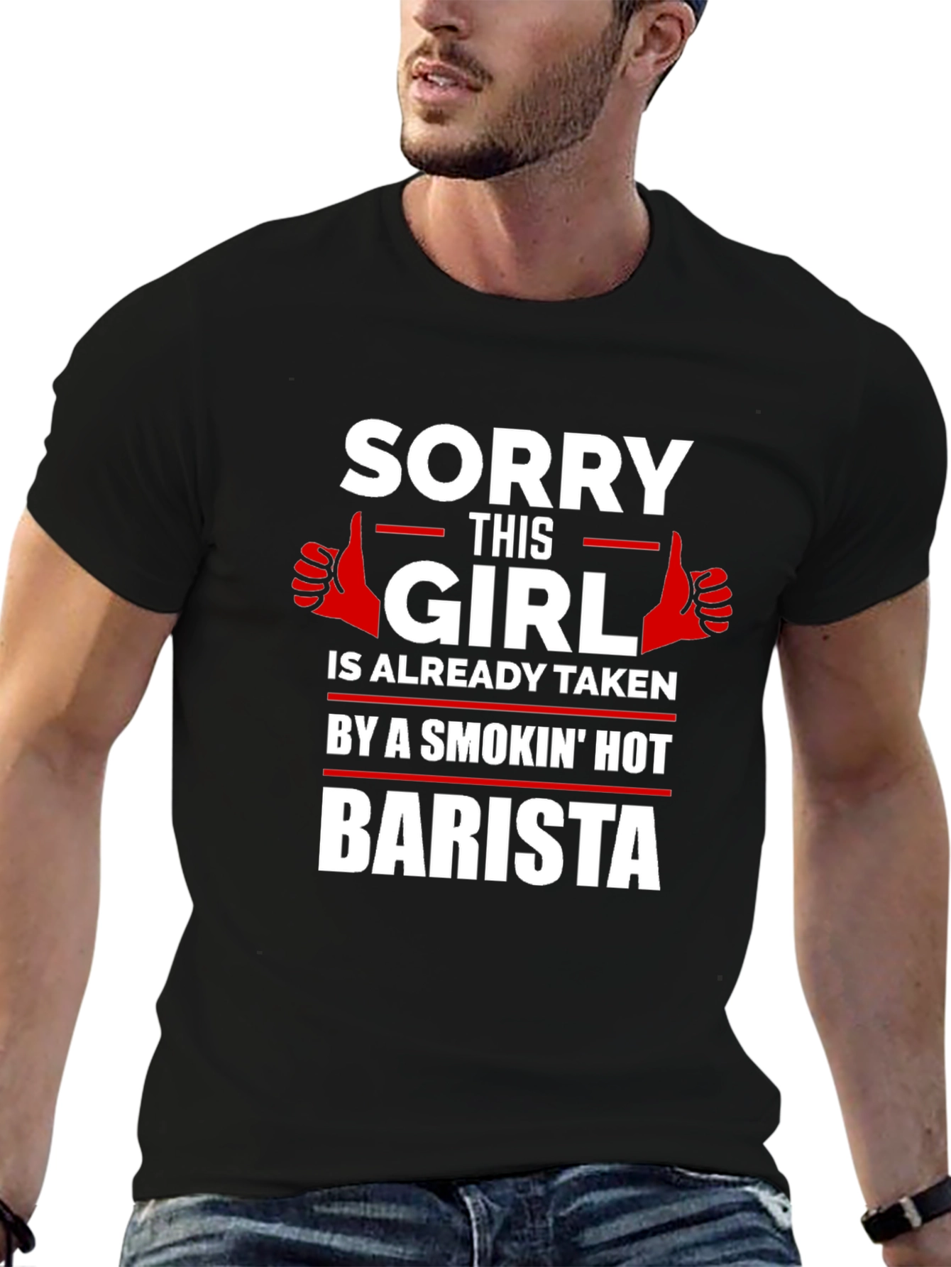 Sorry Girl Taken by Smokin Hot Barista T-Shirt