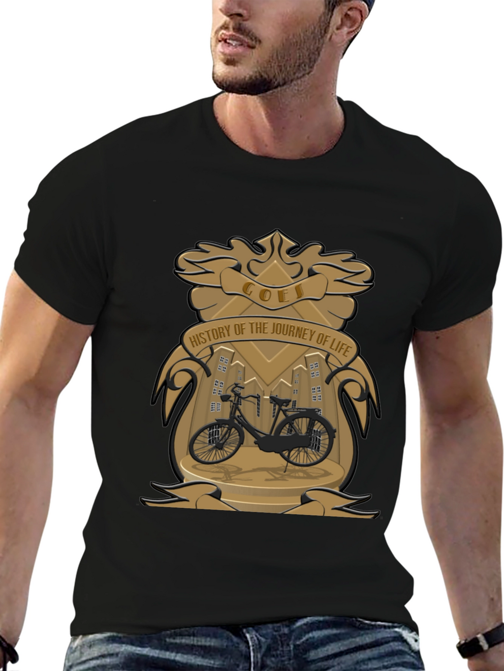 GOEI History of Life Black T-Shirt