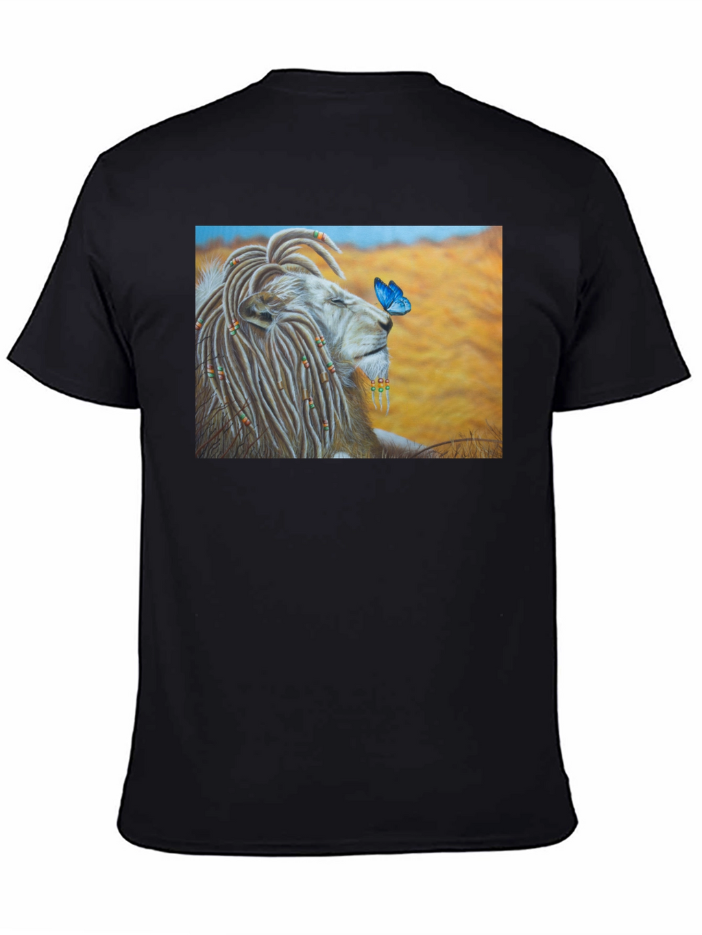 Lion King Butterfly Black T-Shirt