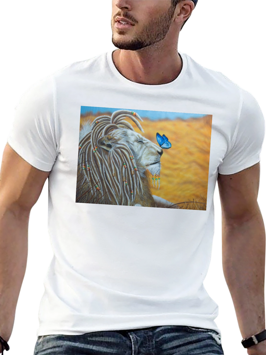 Lion King Butterfly Black T-Shirt