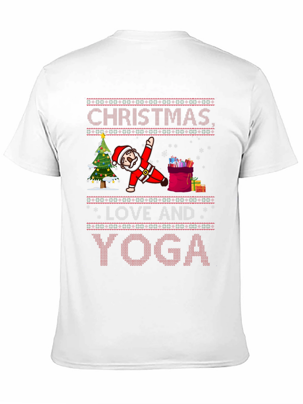 Christmas Love and Yoga Graphic Tee