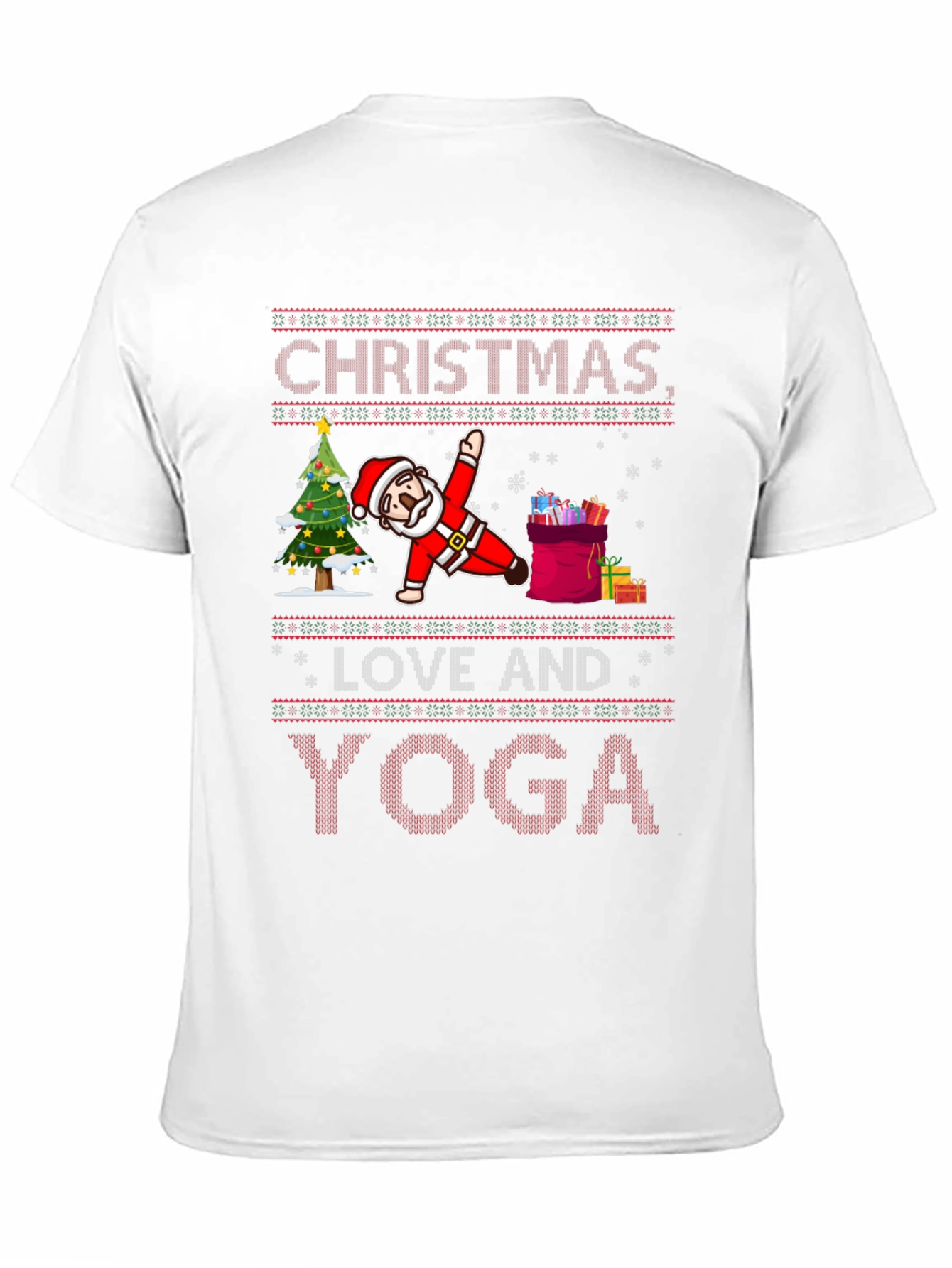 Christmas Love and Yoga Graphic Tee