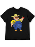Cartoon Farmer Graphic T-Shirt