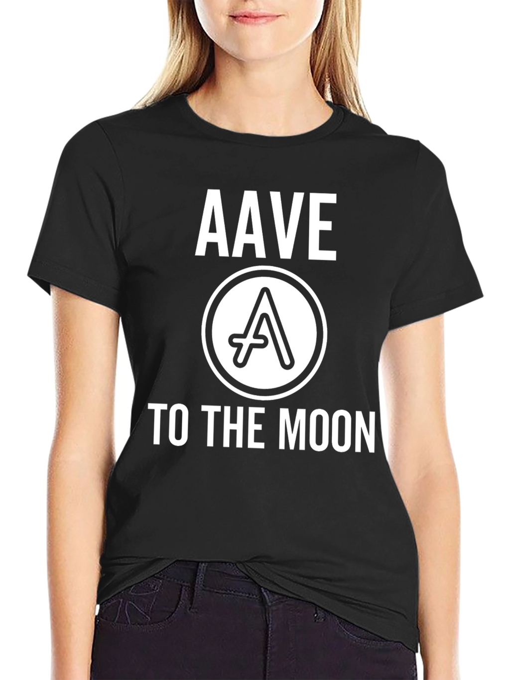 AAVE to the Moon Black T-Shirt