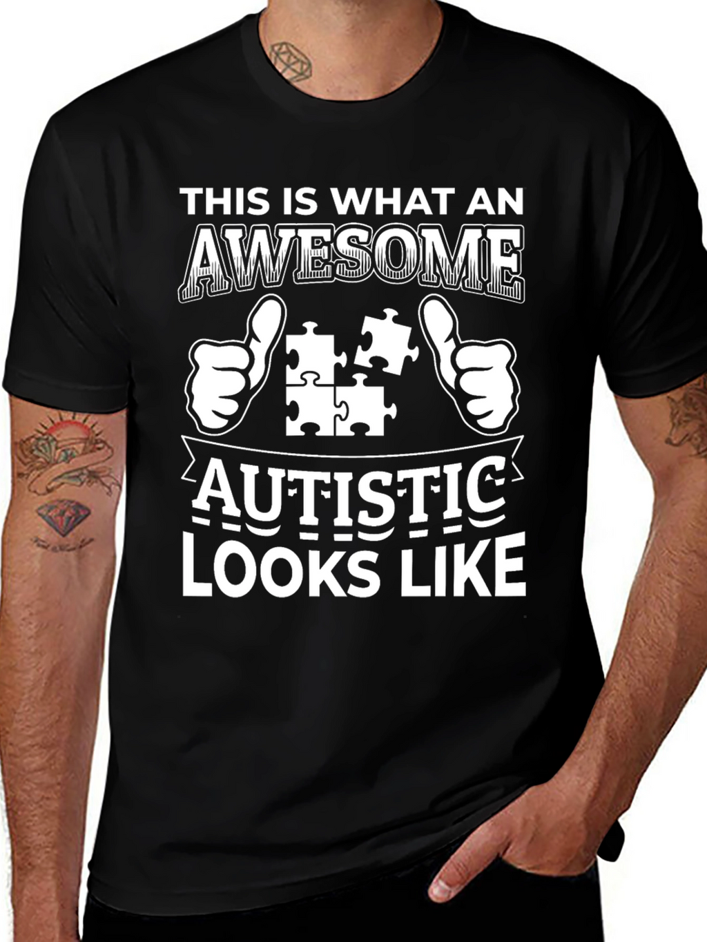 Awesome Autistic Looks Like T-Shirt