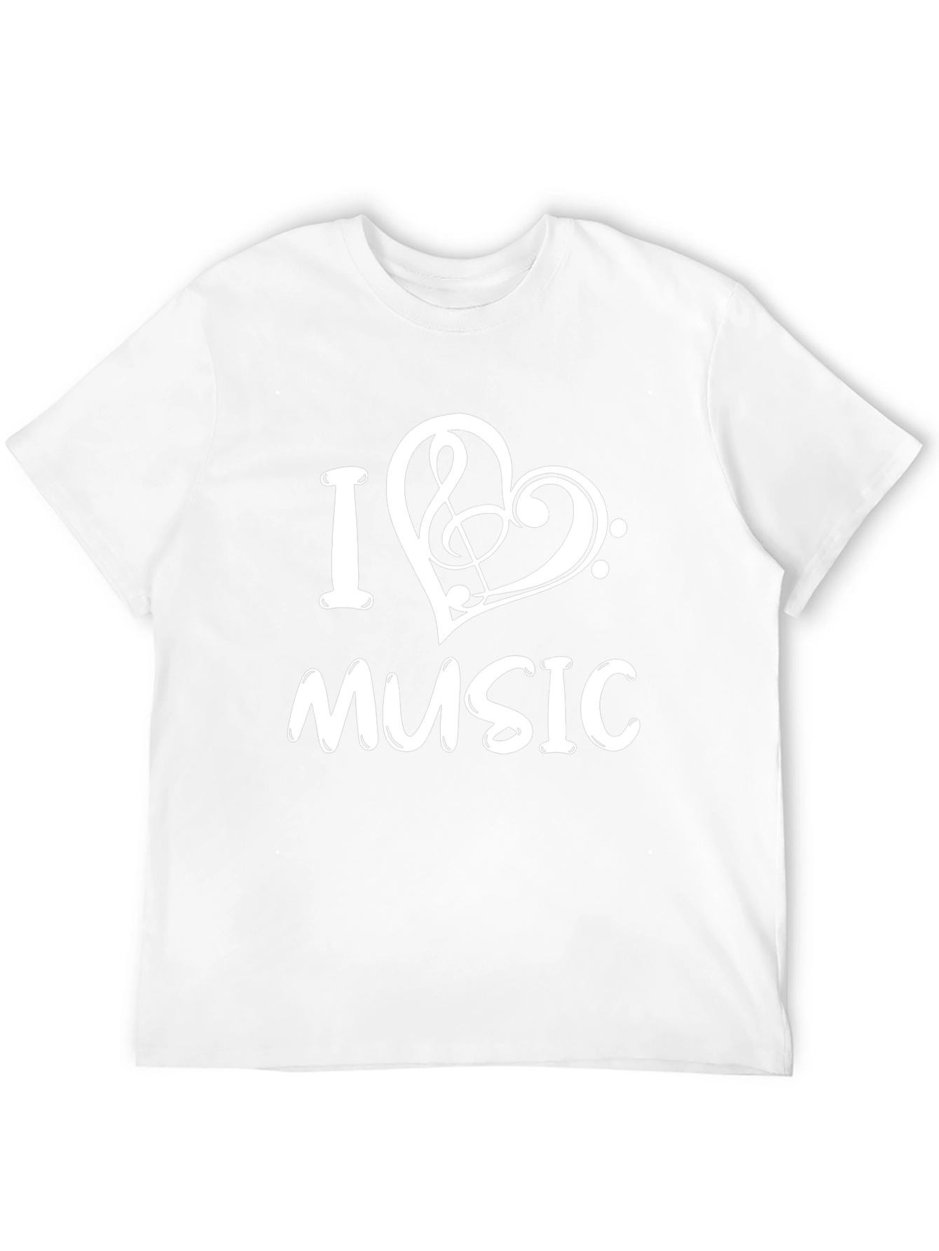 I Love Music Black T-Shirt