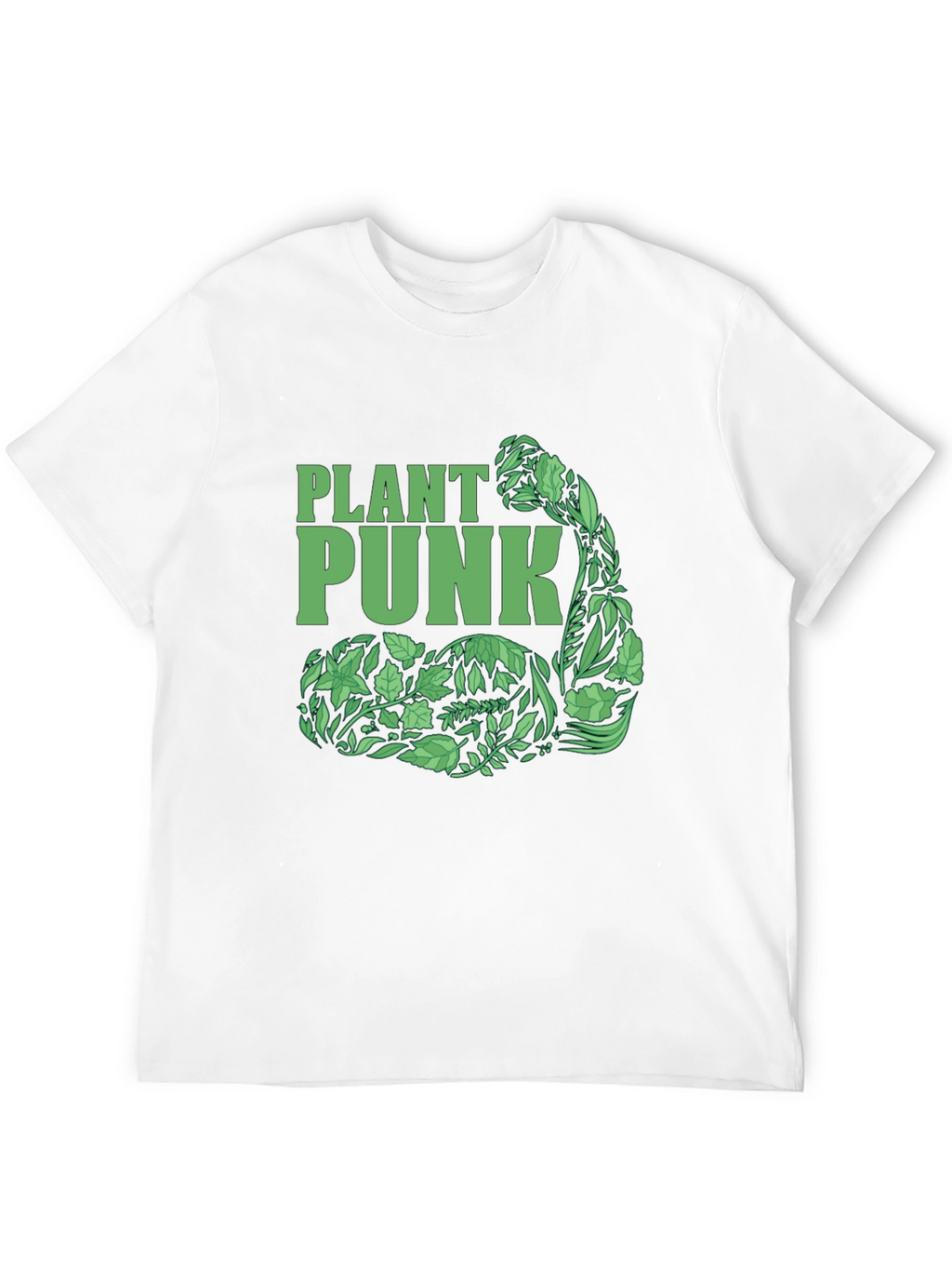 Plant Punk Black T-Shirt - Vegan Muscle Tee