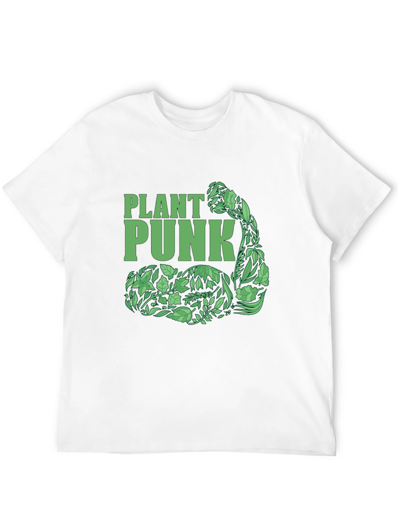 Plant Punk Black T-Shirt - Vegan Muscle Tee