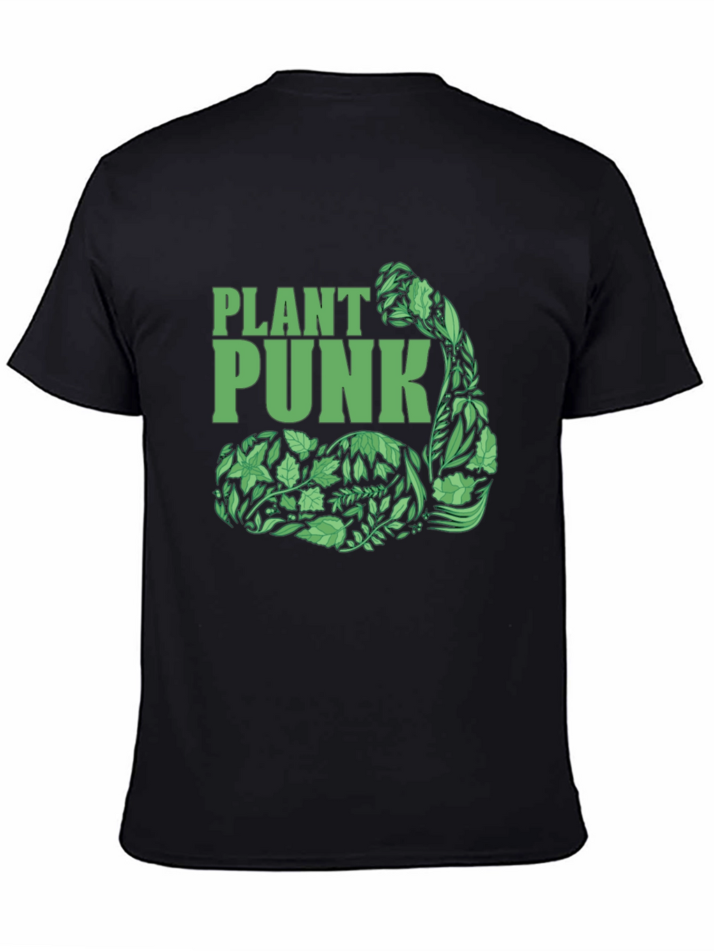 Plant Punk Black T-Shirt - Vegan Muscle Tee