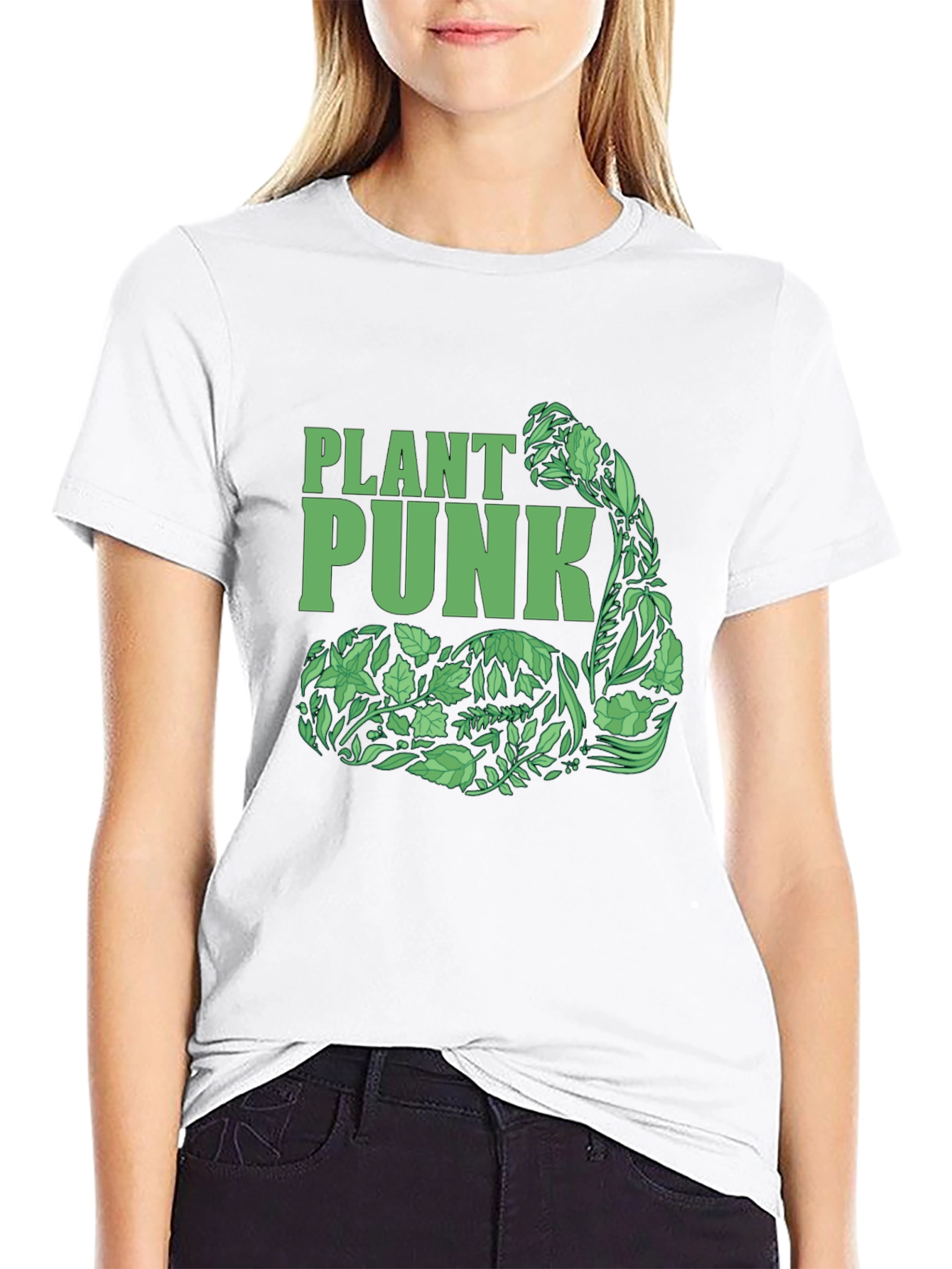 Plant Punk Black T-Shirt - Vegan Muscle Tee