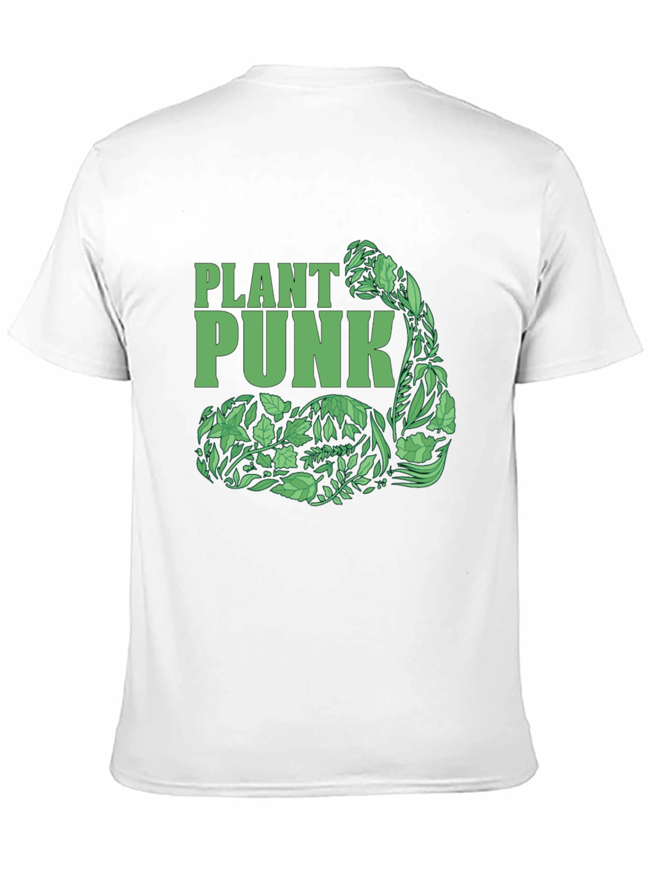 Plant Punk Black T-Shirt - Vegan Muscle Tee