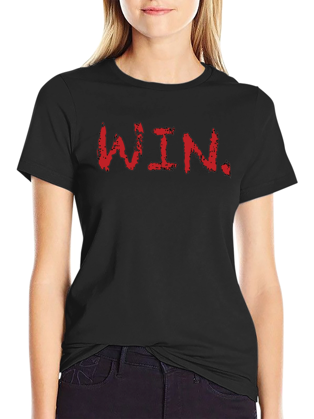 Bold WIN Graphic Tee - Black