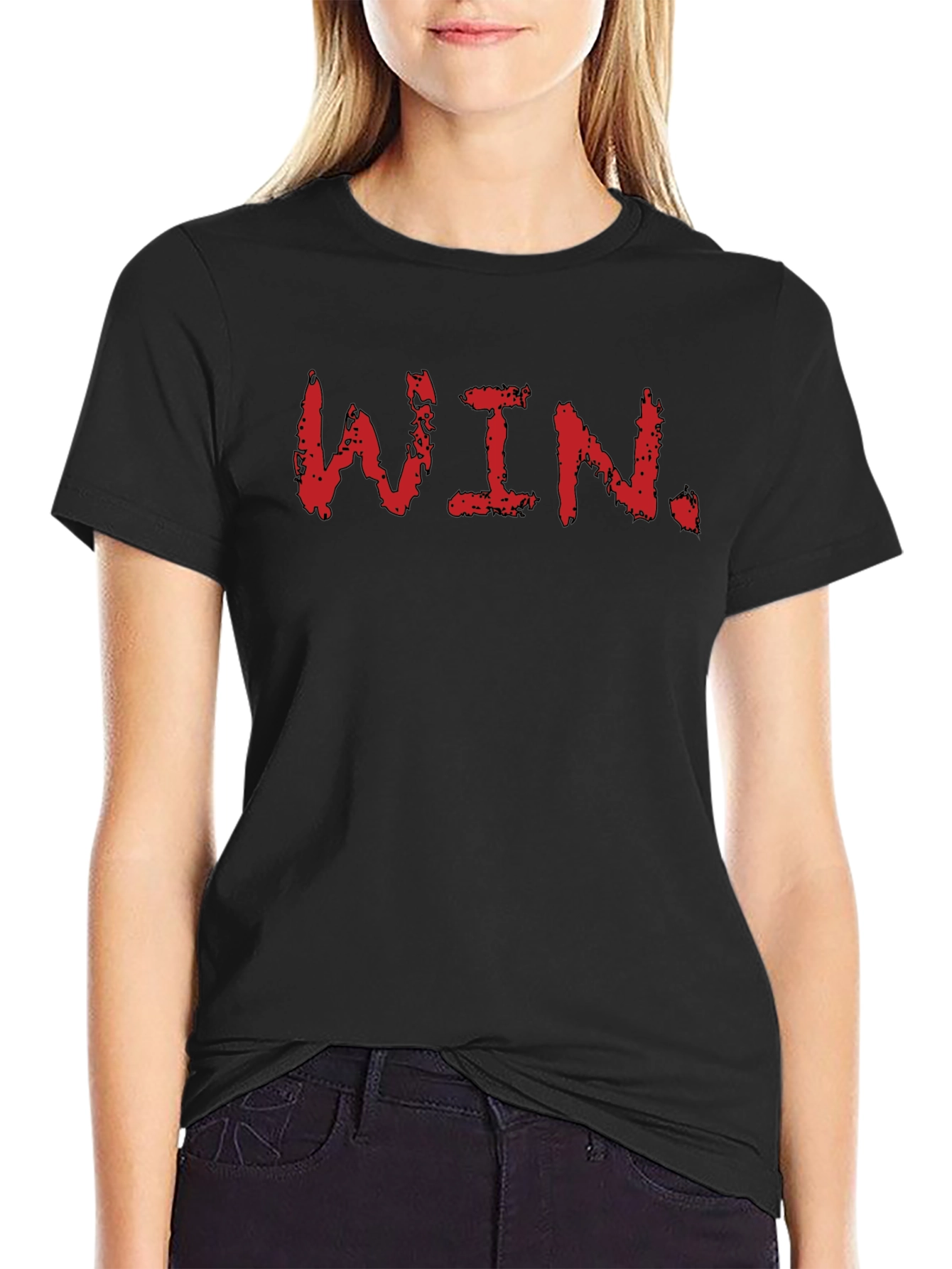 Bold WIN Graphic Tee - Black