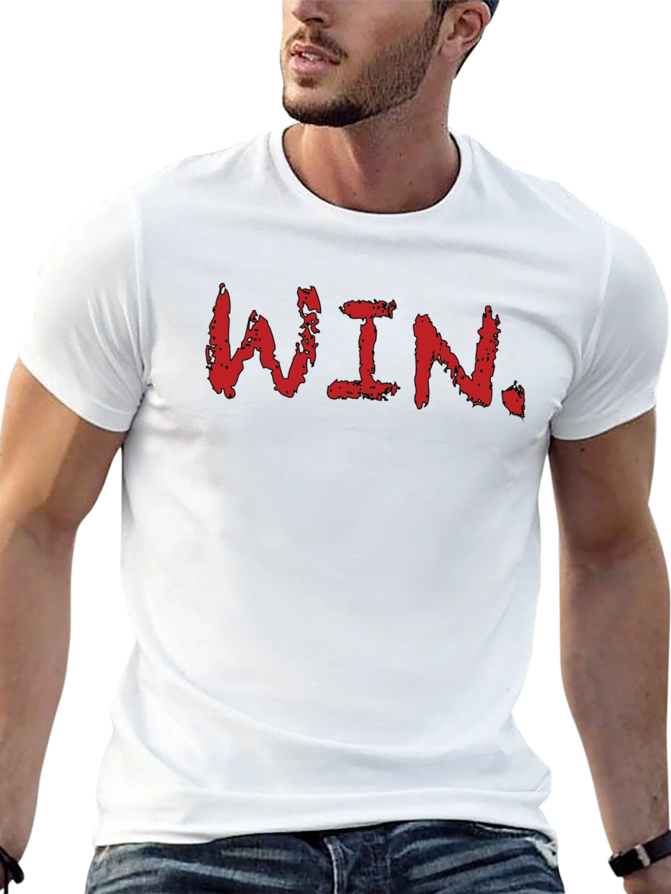 Bold WIN Graphic Tee - Black