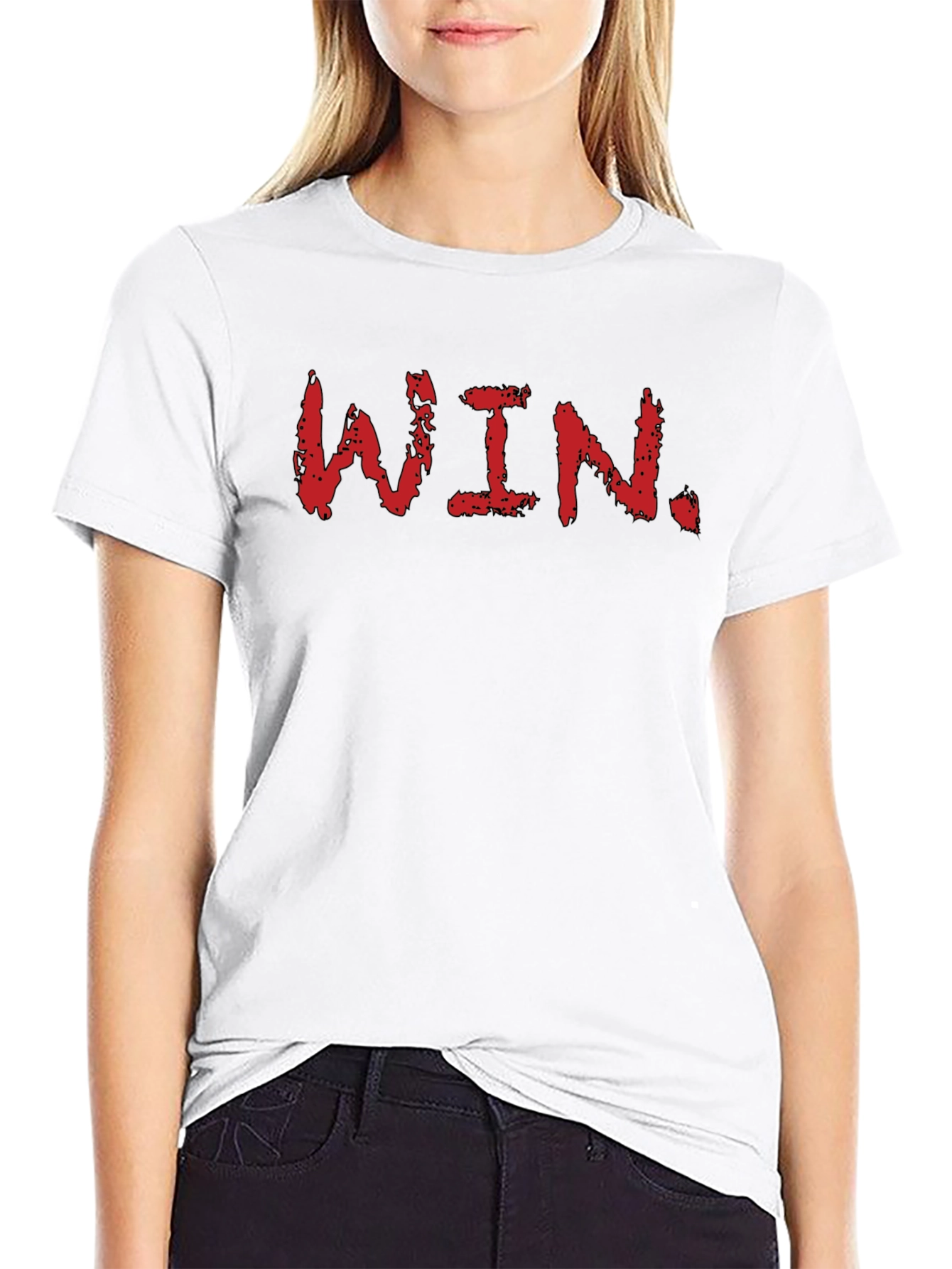 Bold WIN Graphic Tee - Black