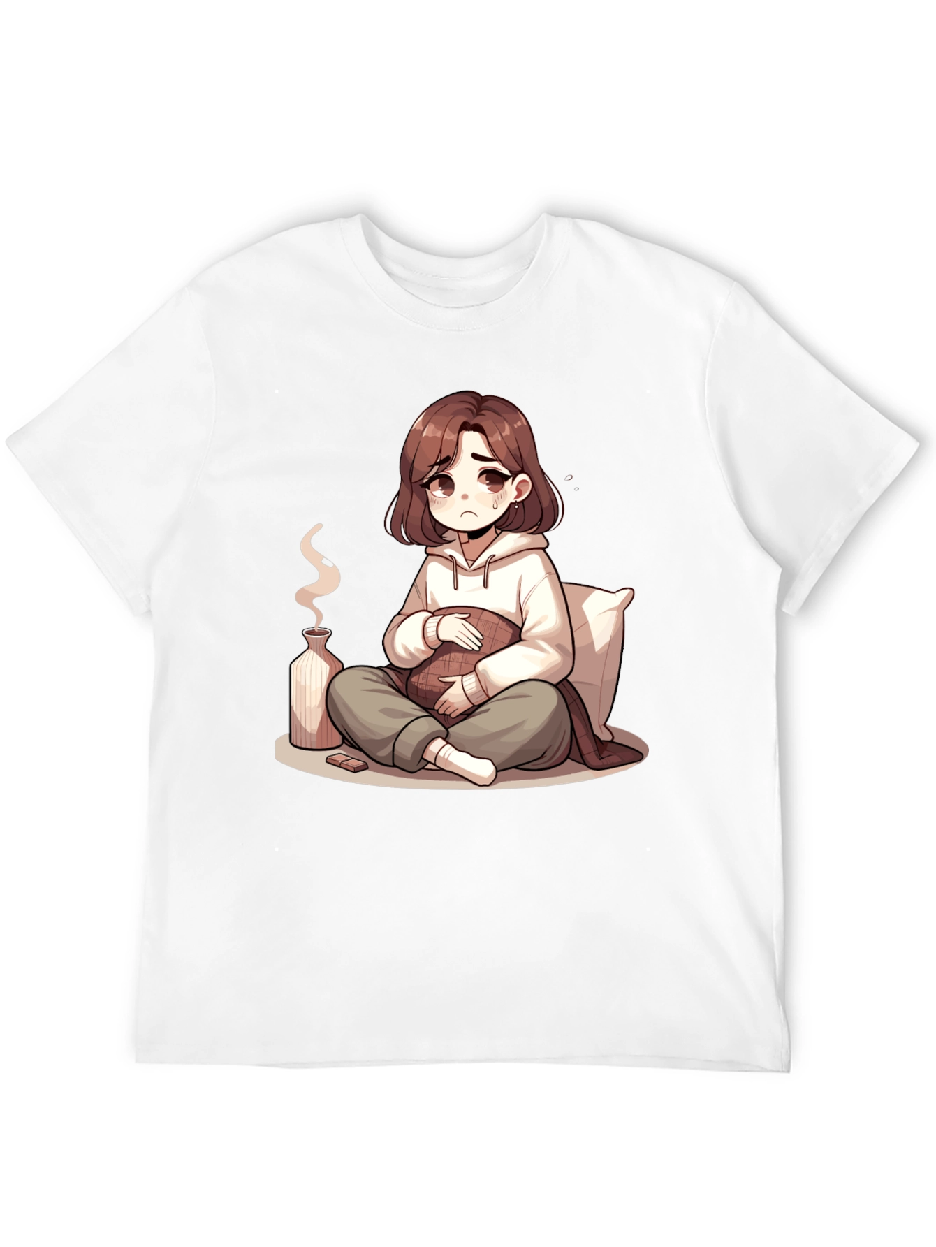 Sad Anime Girl T-Shirt - Unique Graphic Tee